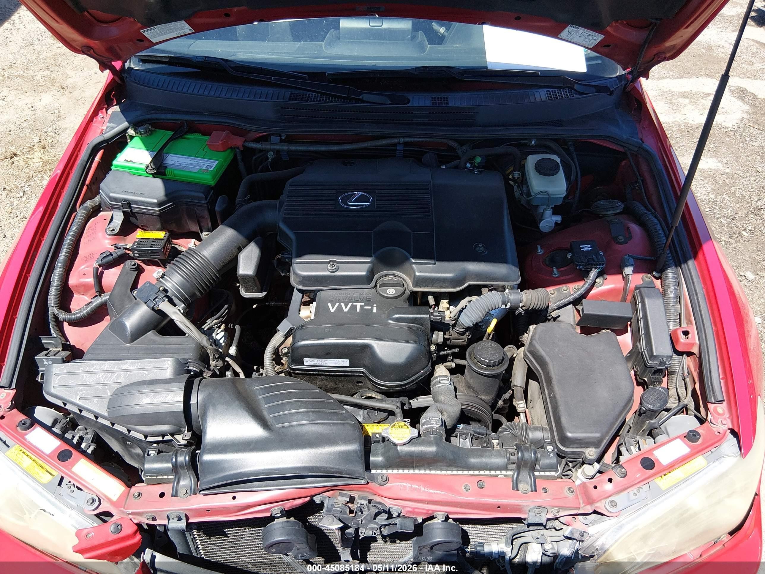 2004 Lexus Is 300   Red vin: JTHBD192340085637