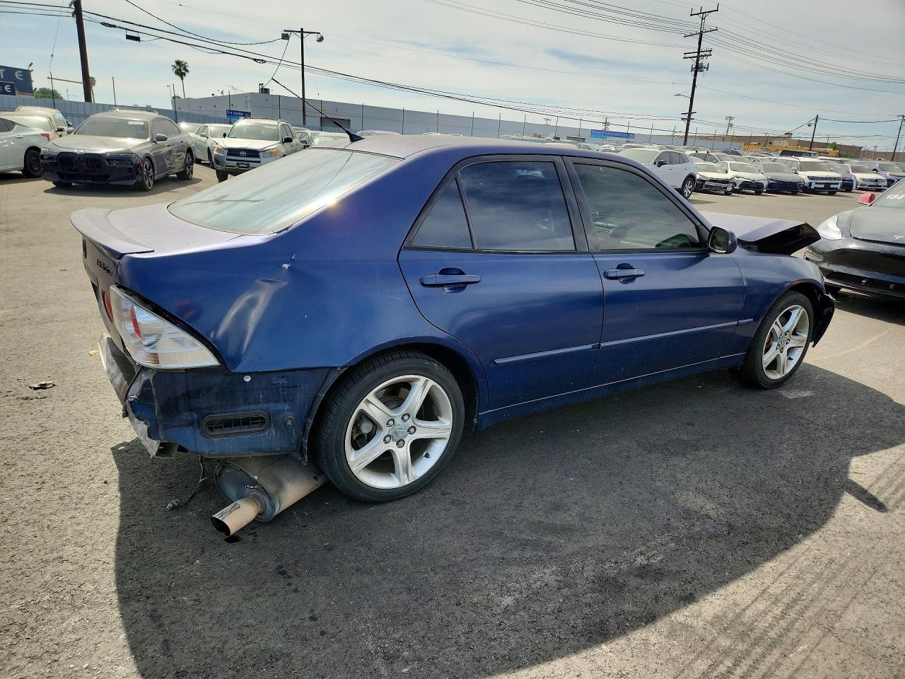 2004 Lexus Is 300 Base Blue vin: JTHBD192440086330