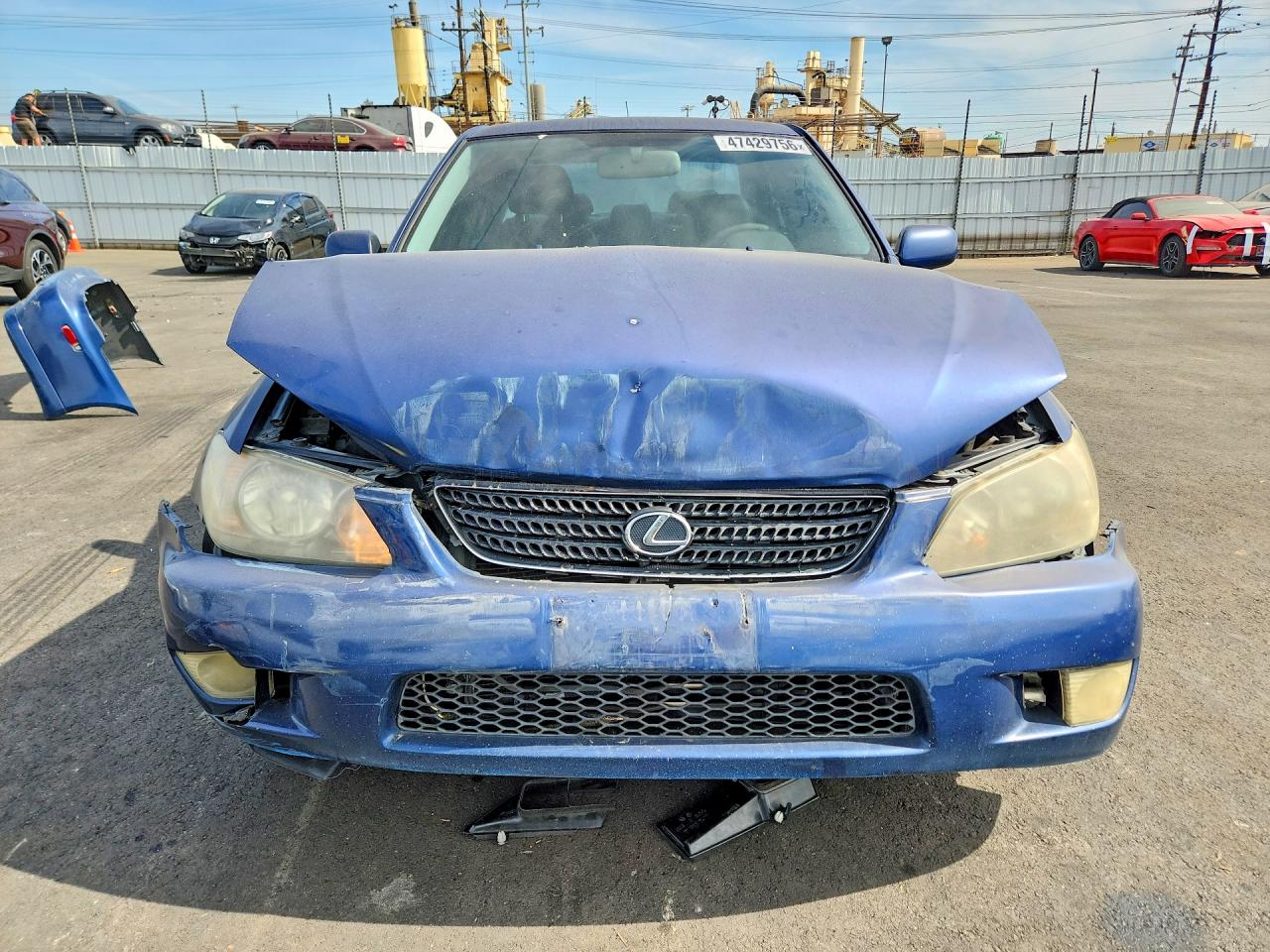 2004 Lexus Is 300 Base Blue vin: JTHBD192440086330
