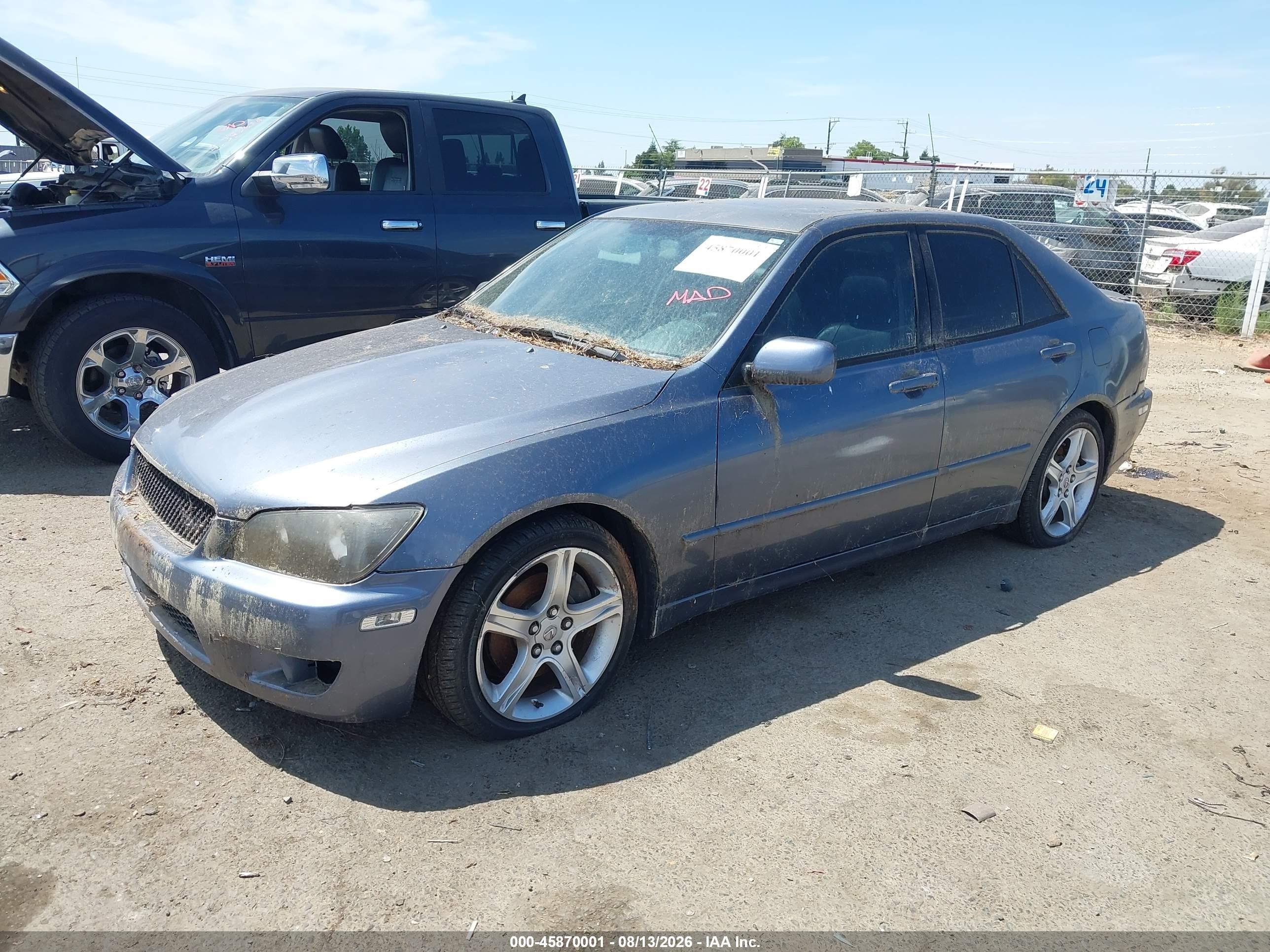 2005 Lexus Is 300   Blue vin: JTHBD192450100826
