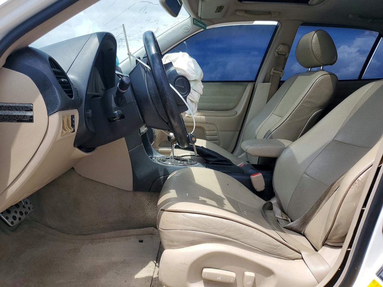 2002 Lexus Is 300 White vin: JTHBD192520058064