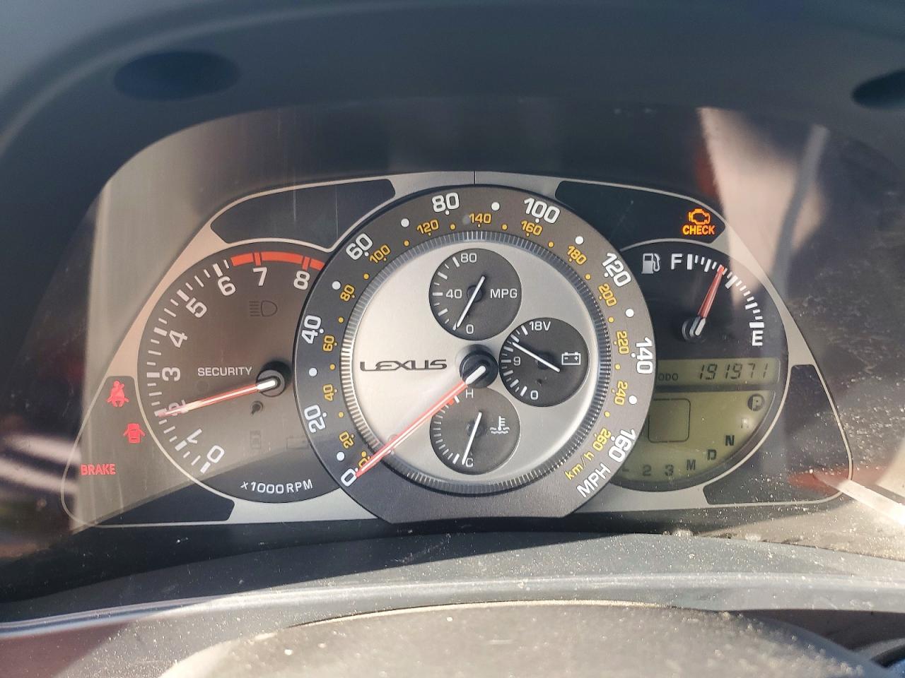 2004 Lexus Is 300 Серый vin: JTHBD192540090628