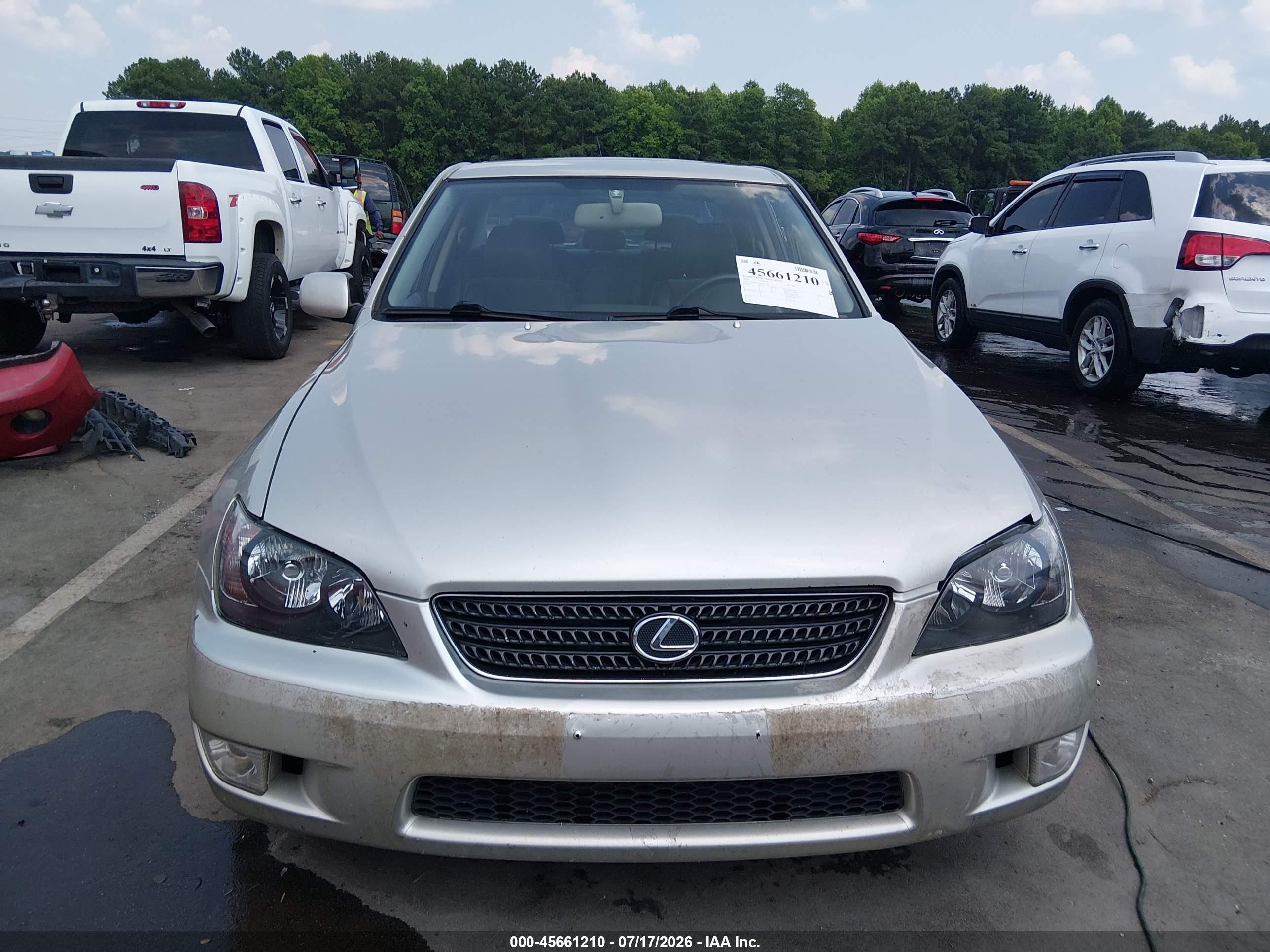 2003 Lexus Is 300 Base W/5-speed Manual Silver vin: JTHBD192630070418