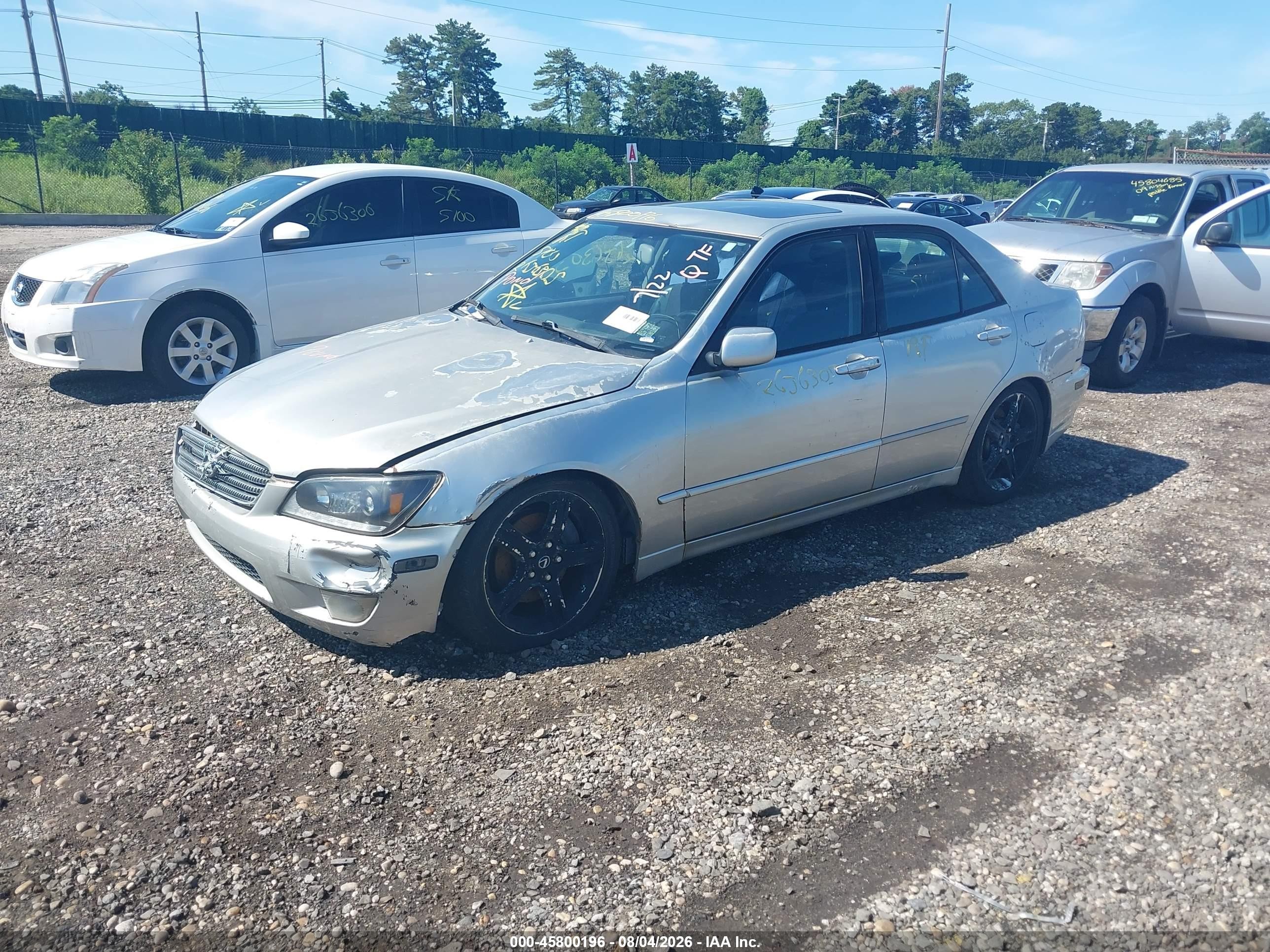 2002 Lexus Is 300 Gray vin: JTHBD192720034591