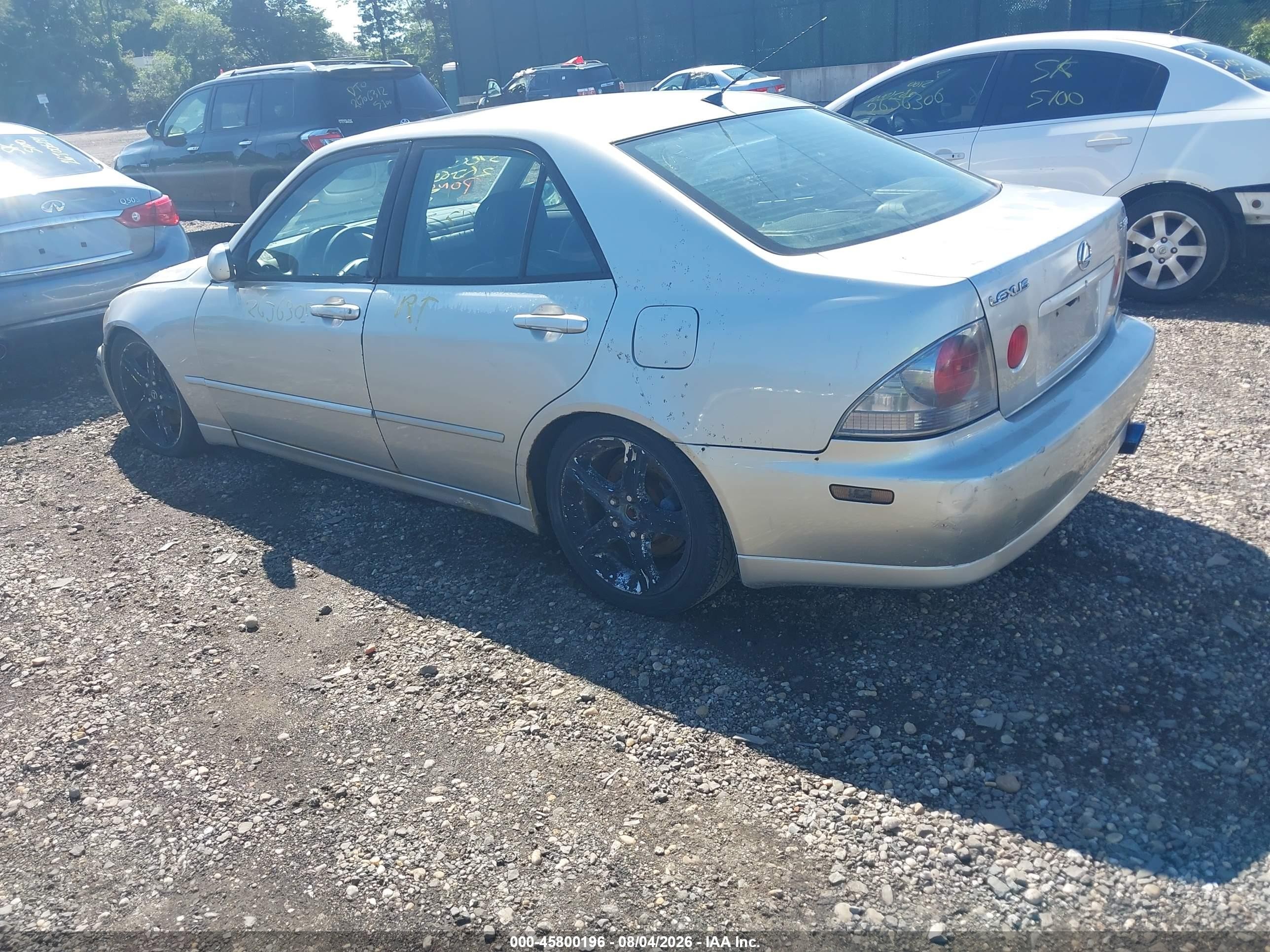 2002 Lexus Is 300 Gray vin: JTHBD192720034591