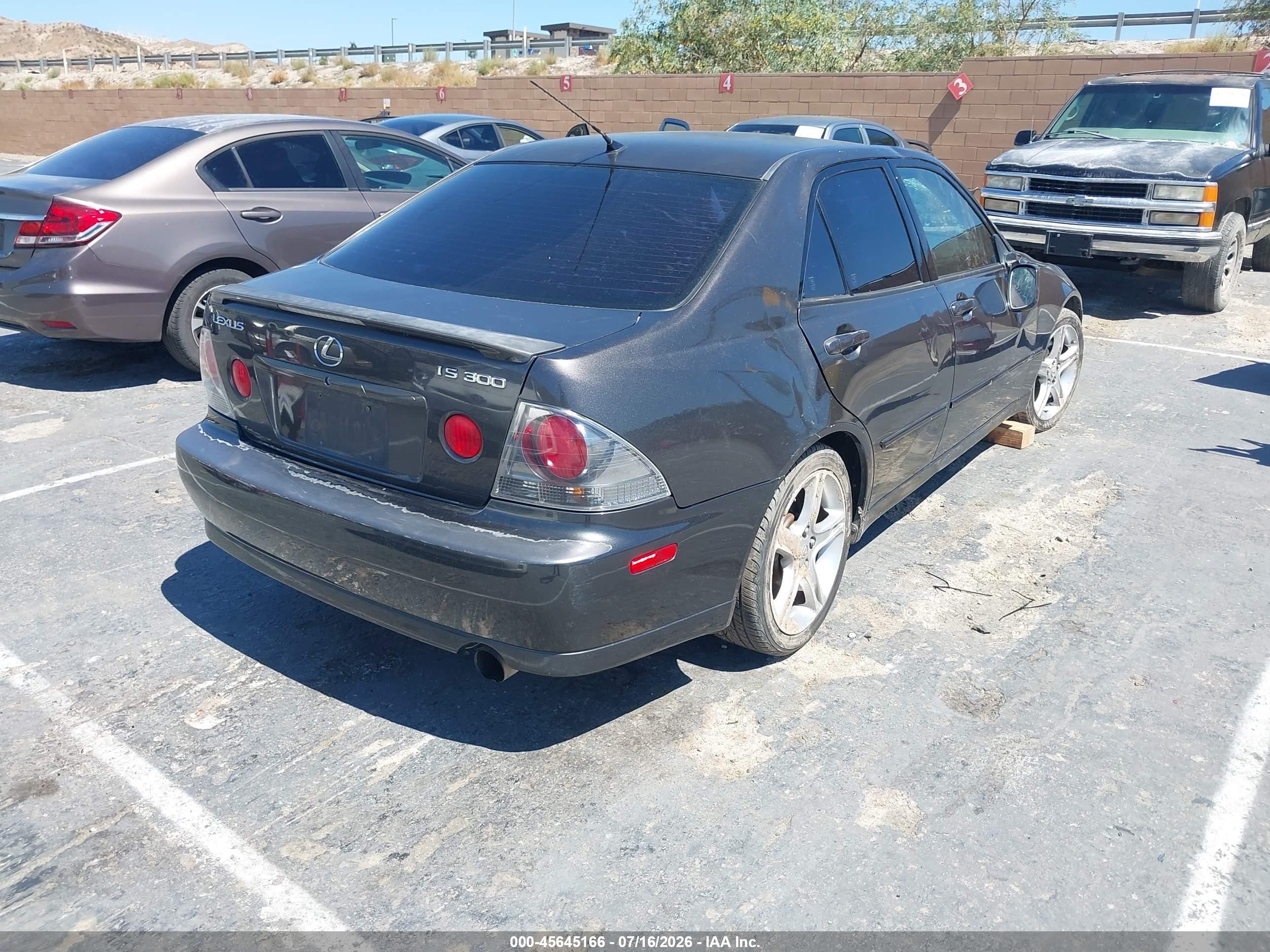 2004 Lexus Is 300   Черный vin: JTHBD192740084300