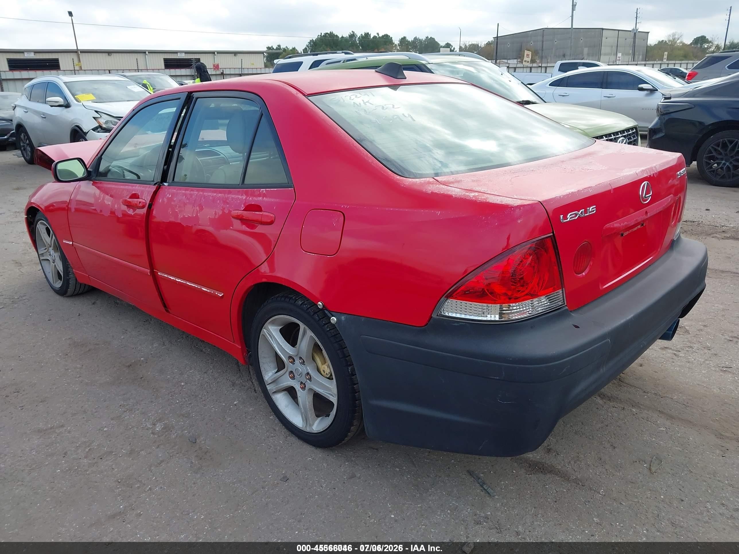 2002 Lexus Is 300   Red vin: JTHBD192820044594