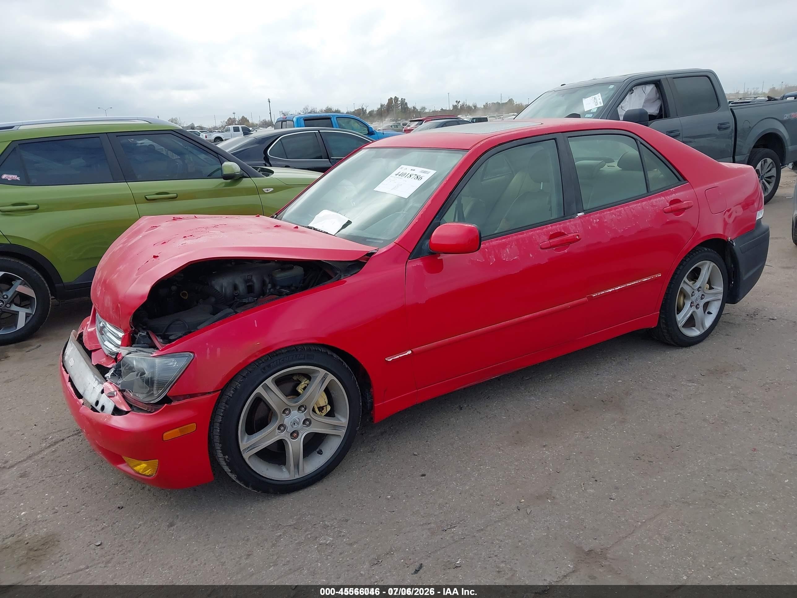 2002 Lexus Is 300   Red vin: JTHBD192820044594