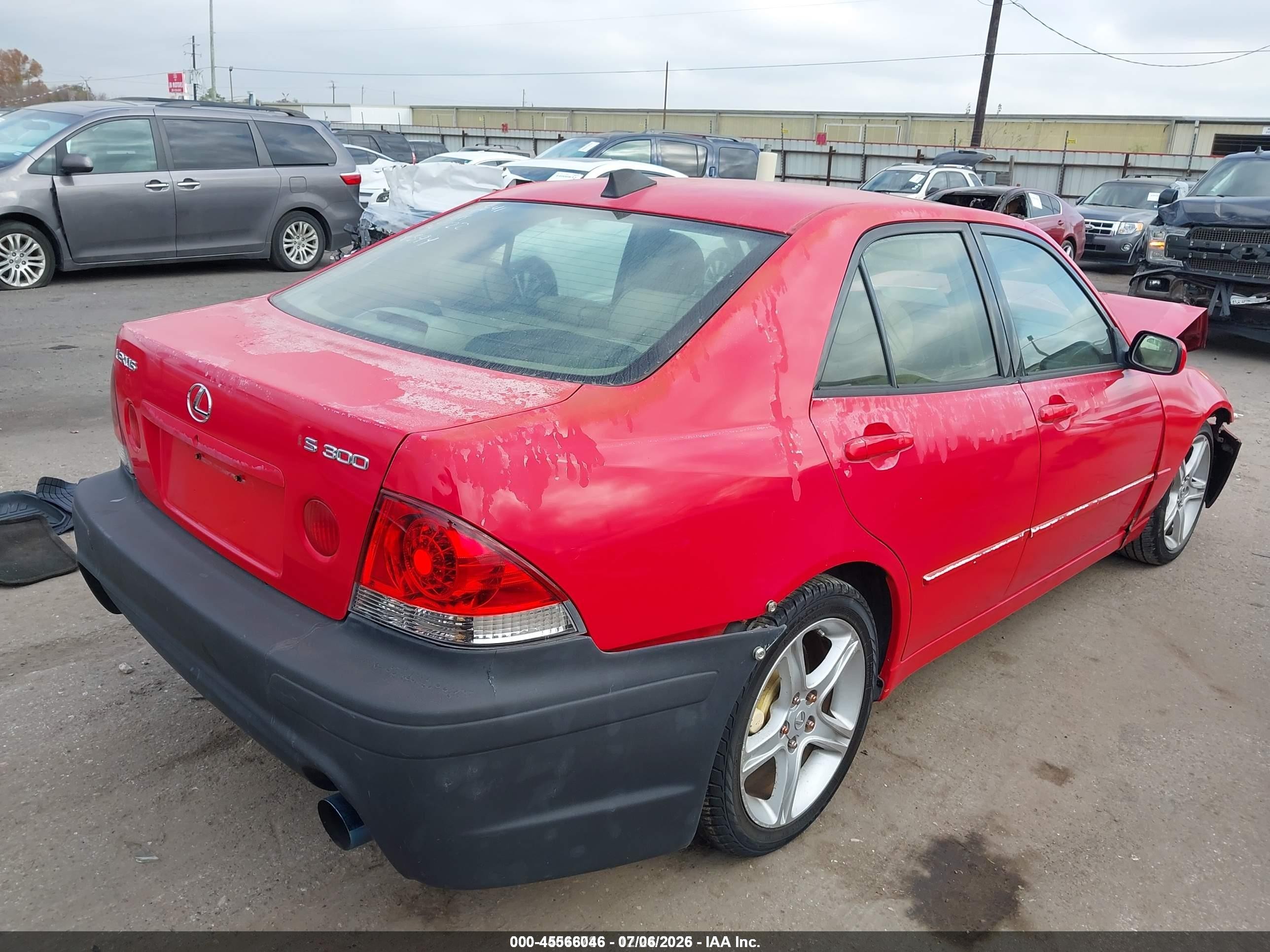 2002 Lexus Is 300   Red vin: JTHBD192820044594