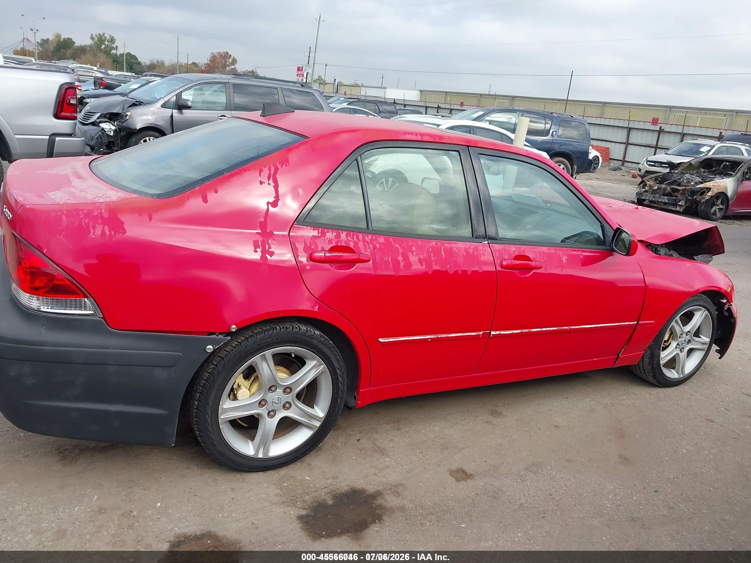 2002 Lexus Is 300   Red vin: JTHBD192820044594