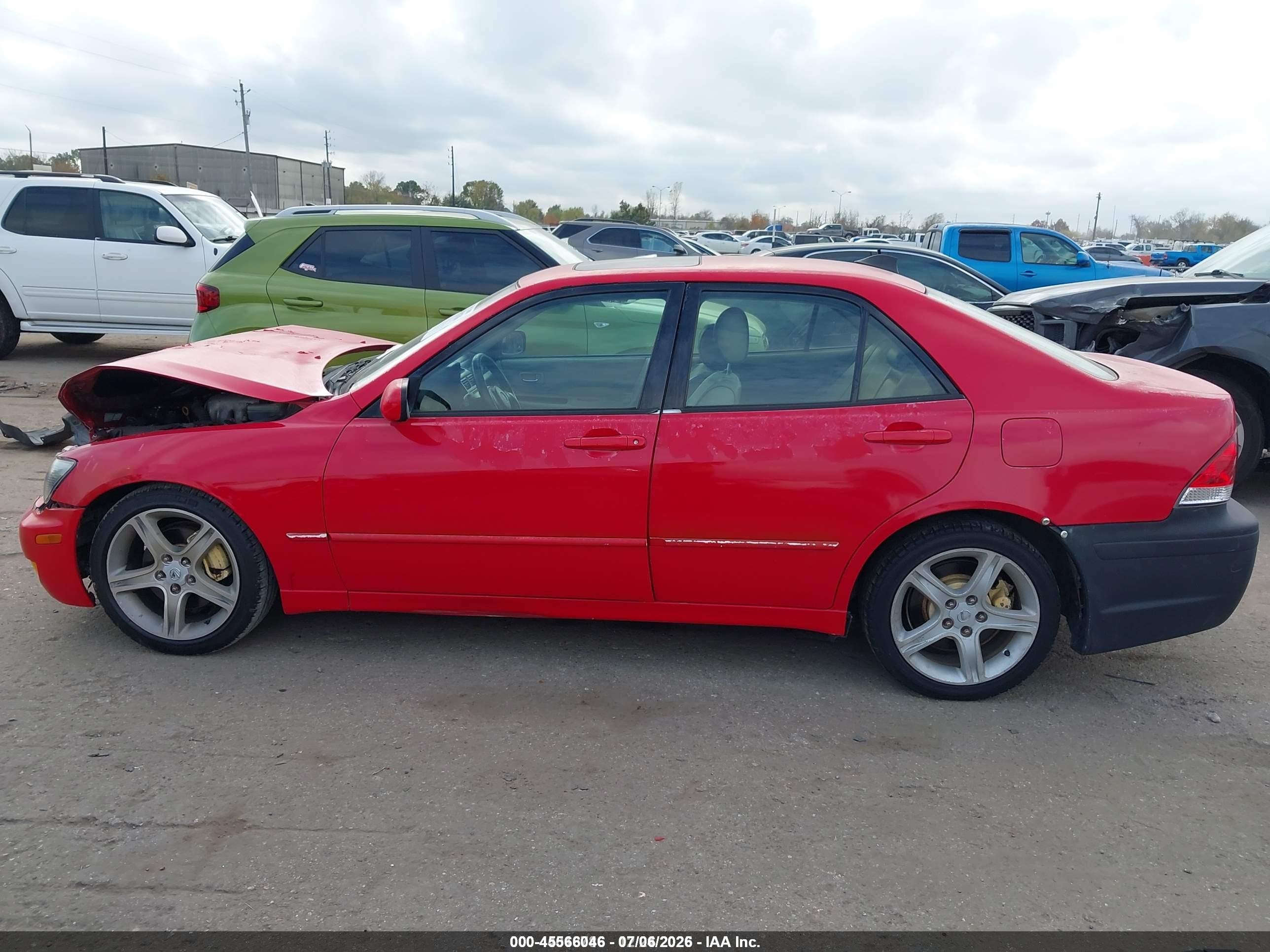 2002 Lexus Is 300   Red vin: JTHBD192820044594