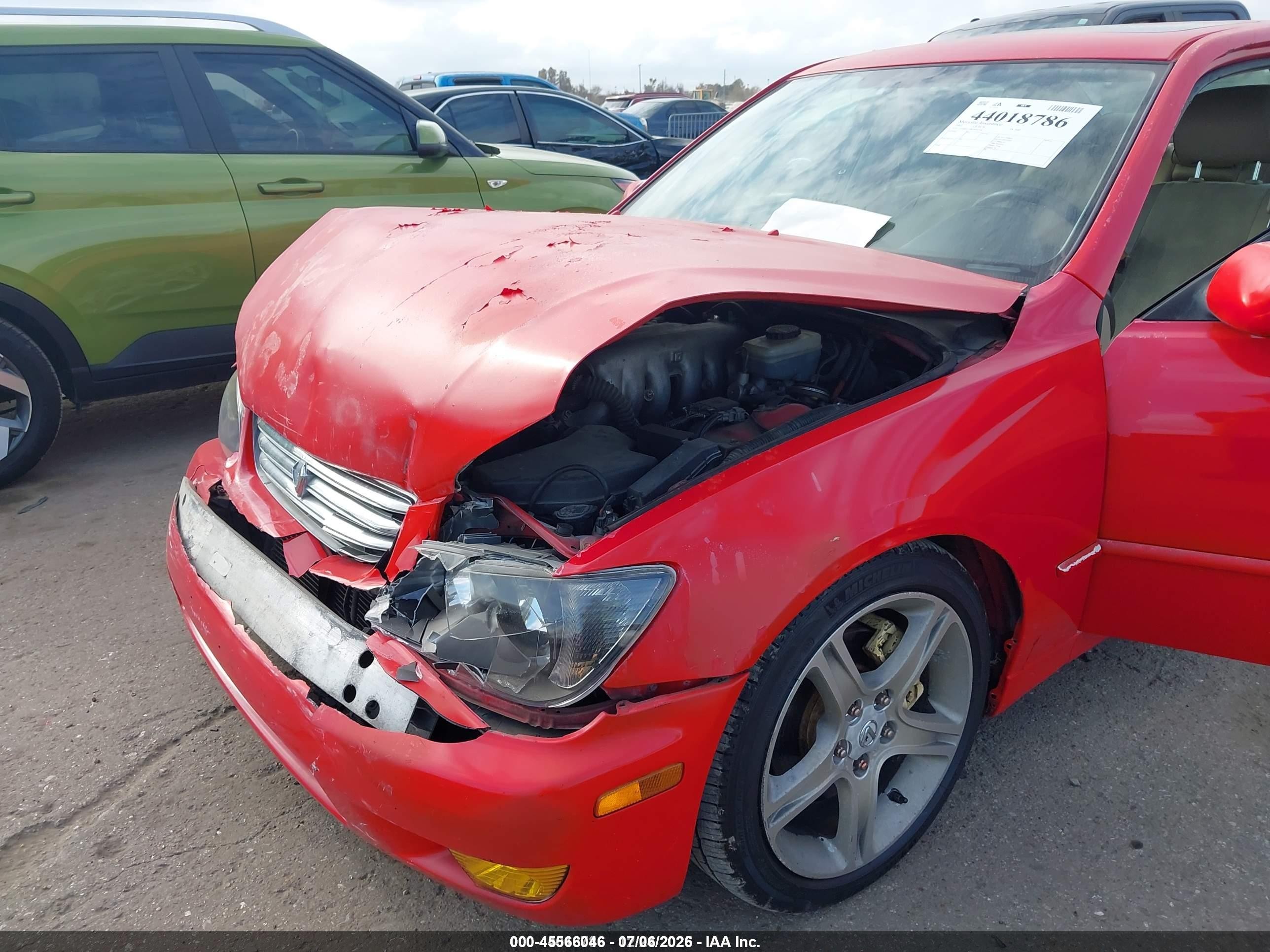 2002 Lexus Is 300   Red vin: JTHBD192820044594