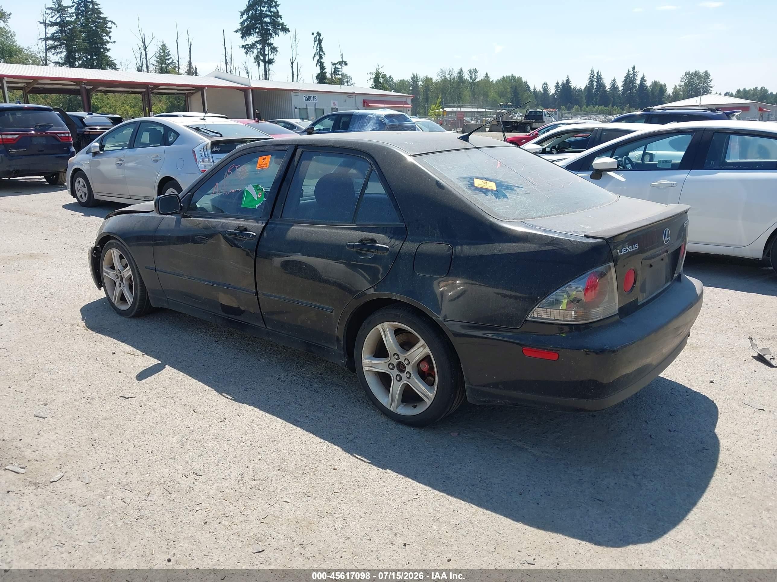 2003 Lexus Is 300   Black vin: JTHBD192830065365