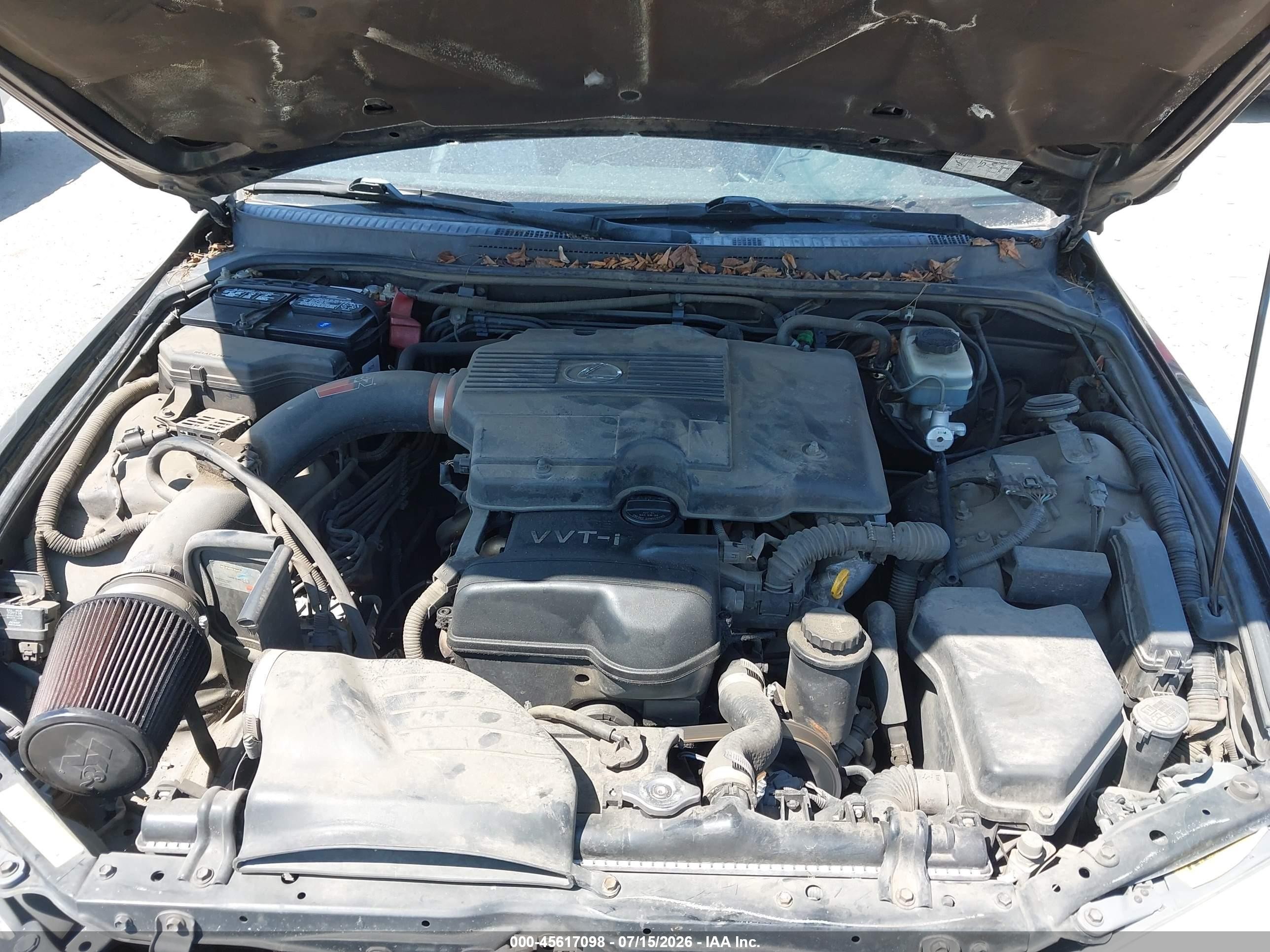 2003 Lexus Is 300   Black vin: JTHBD192830065365