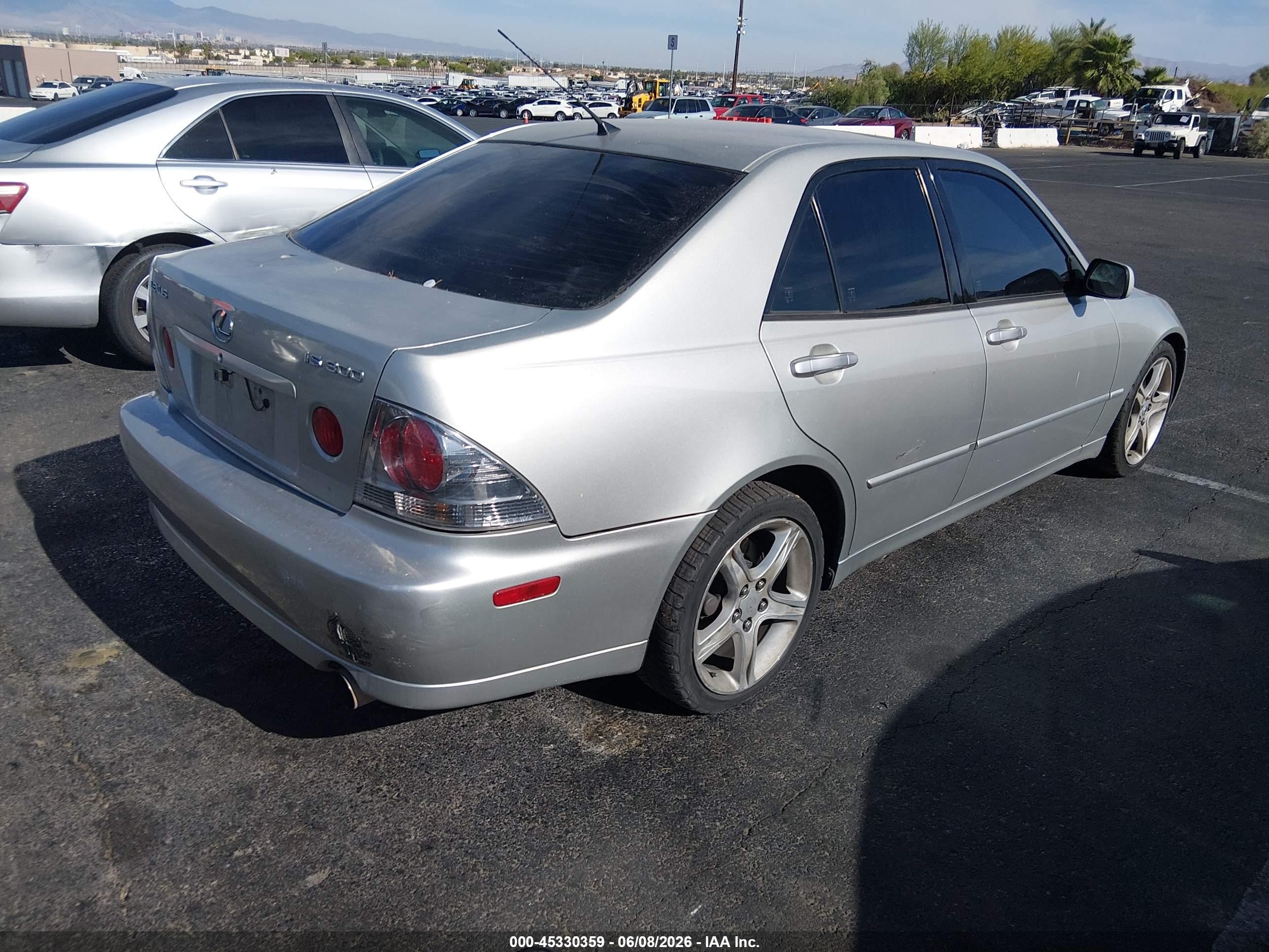 2003 Lexus Is 300 Silver vin: JTHBD192830071926