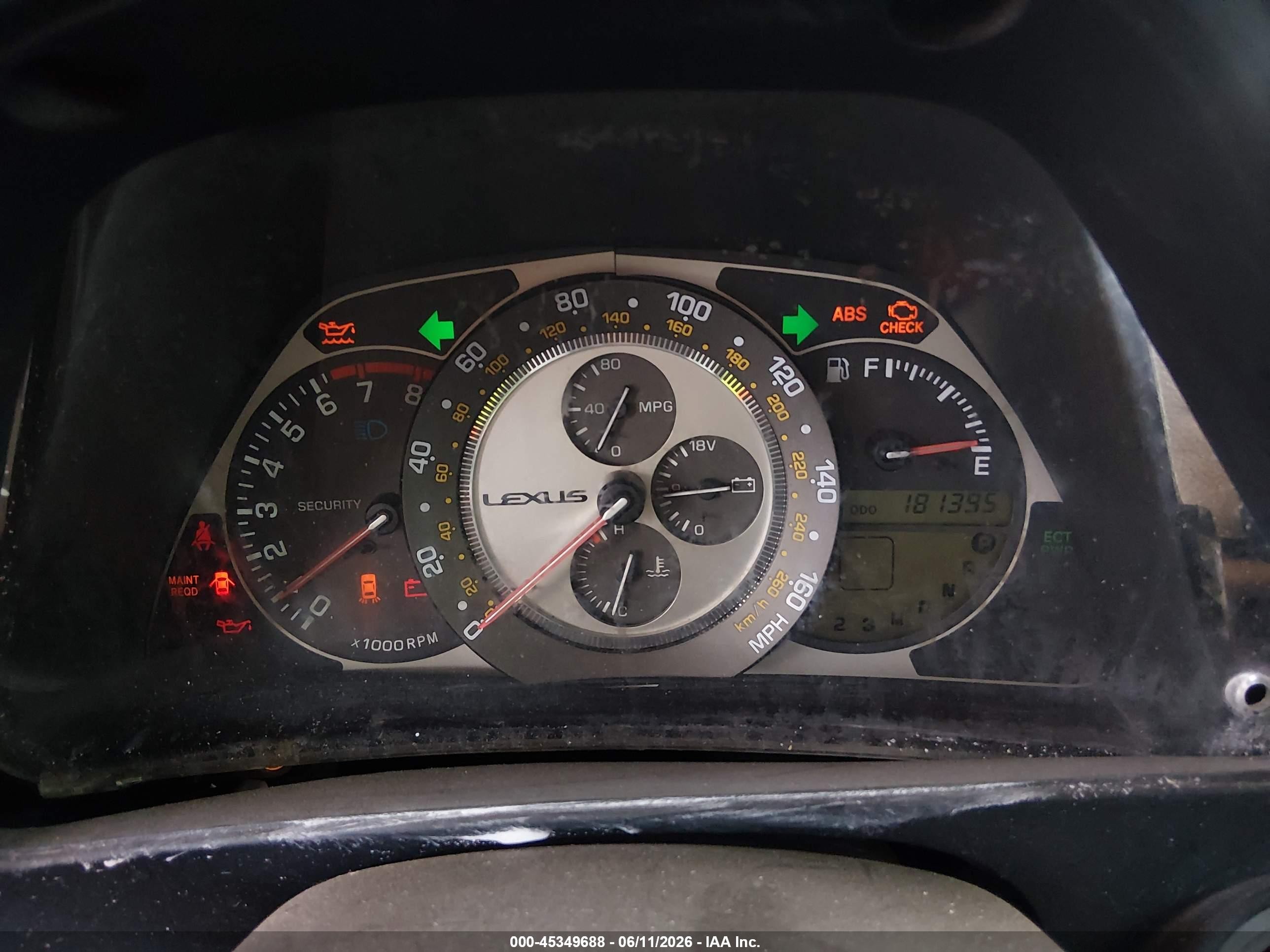 2004 Lexus Is 300   Серый vin: JTHBD192840088873