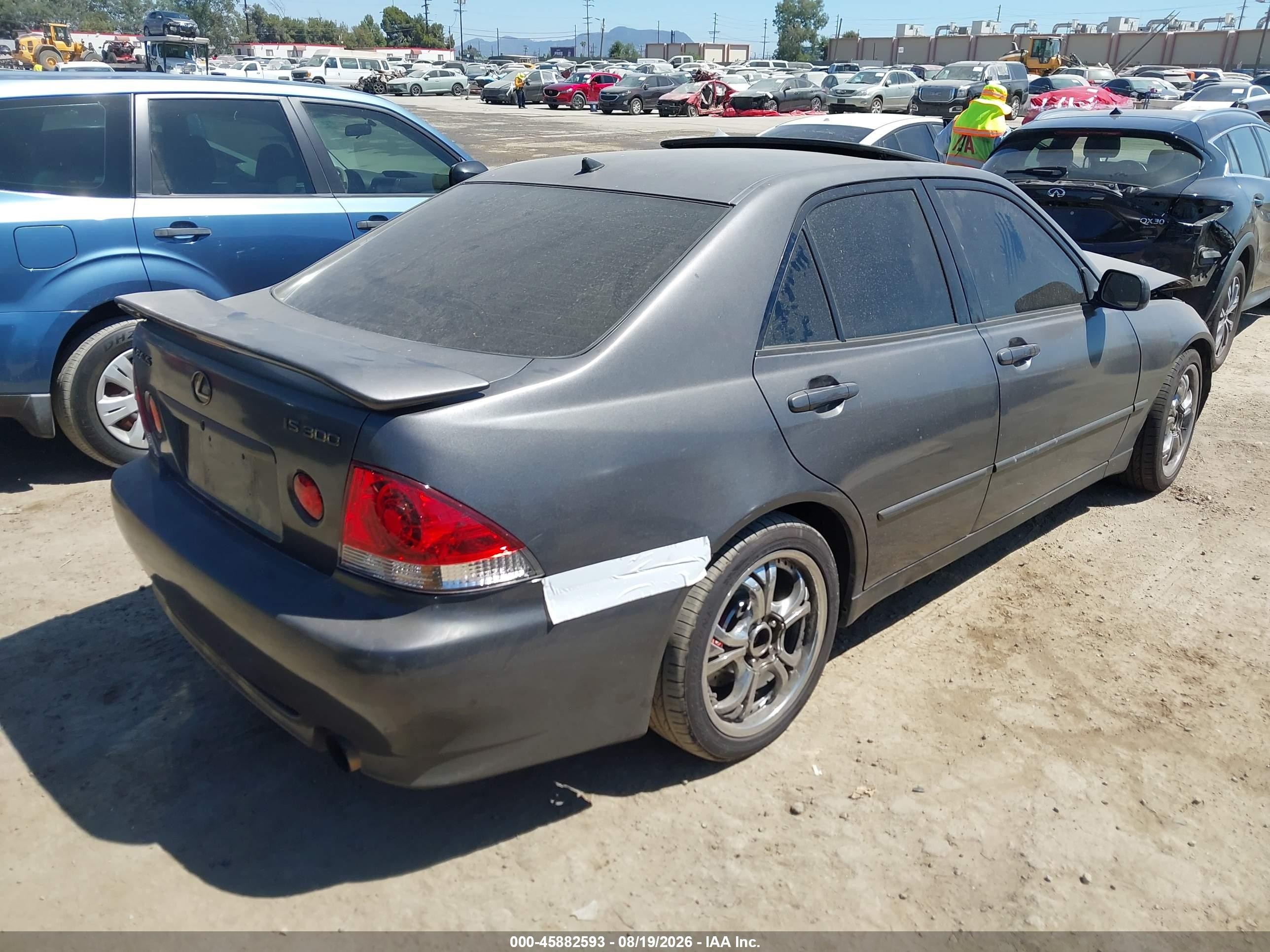 2002 Lexus Is 300   Gray vin: JTHBD192920061503