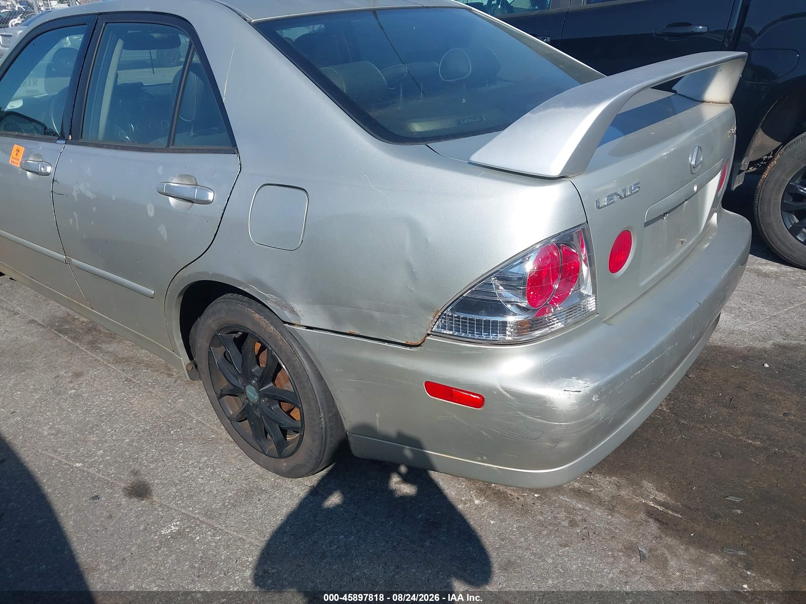 2004 Lexus Is 300   Серый vin: JTHBD192940085903