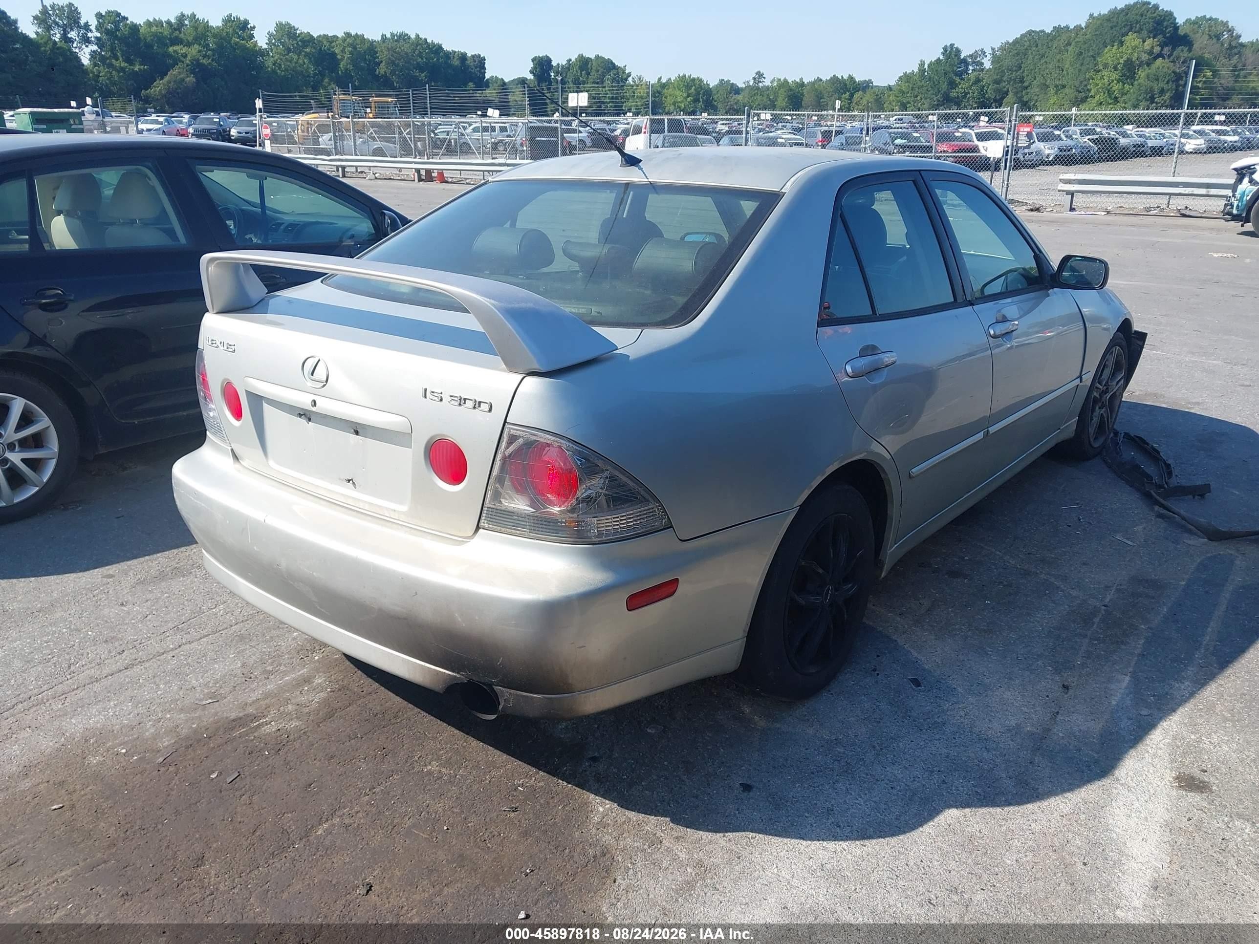 2004 Lexus Is 300   Серый vin: JTHBD192940085903