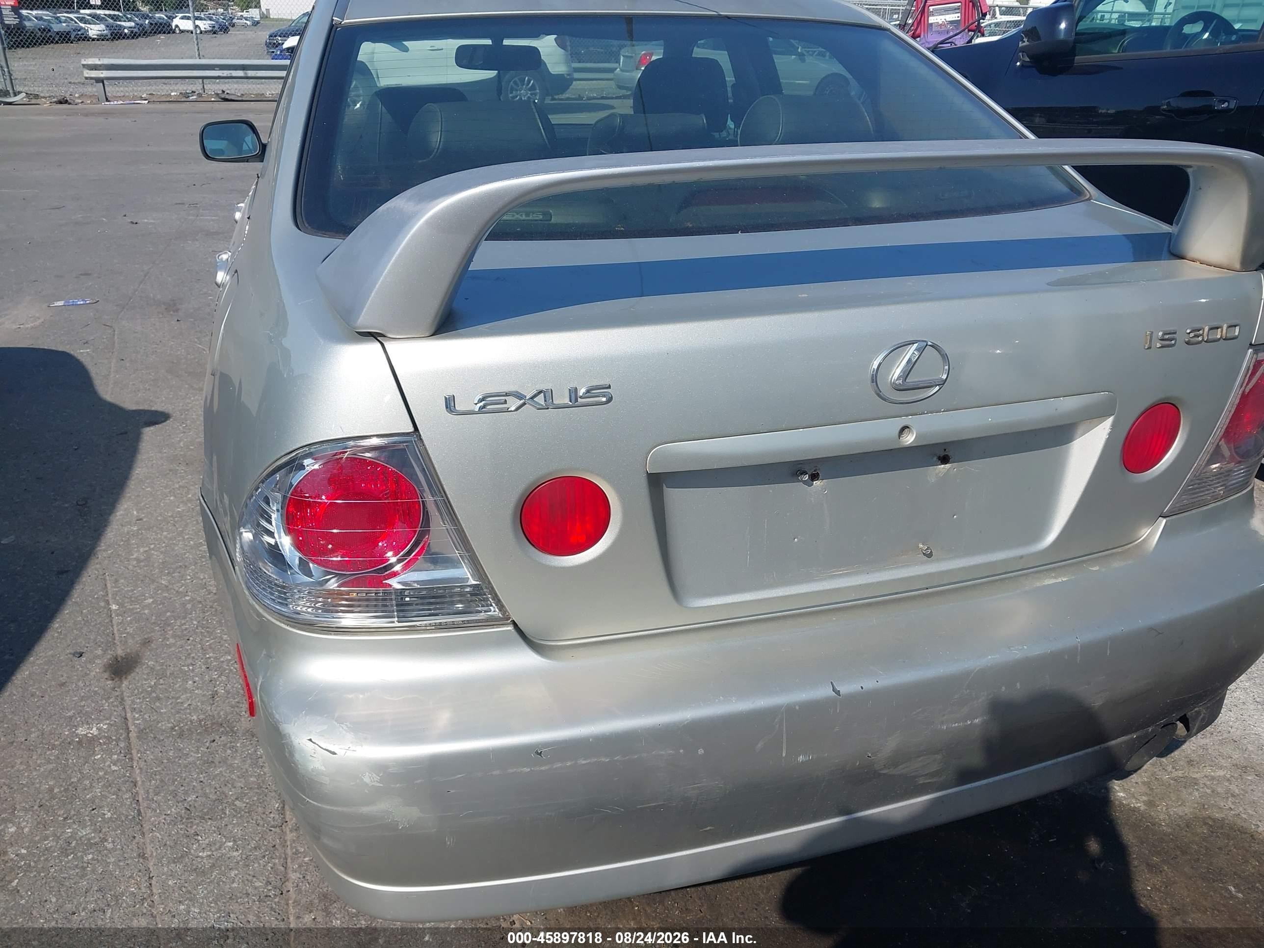 2004 Lexus Is 300   Серый vin: JTHBD192940085903