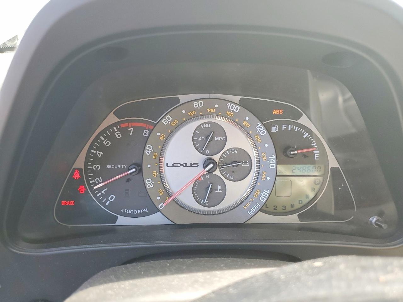 2004 Lexus Is 300 Base Silver vin: JTHBD192X40090544