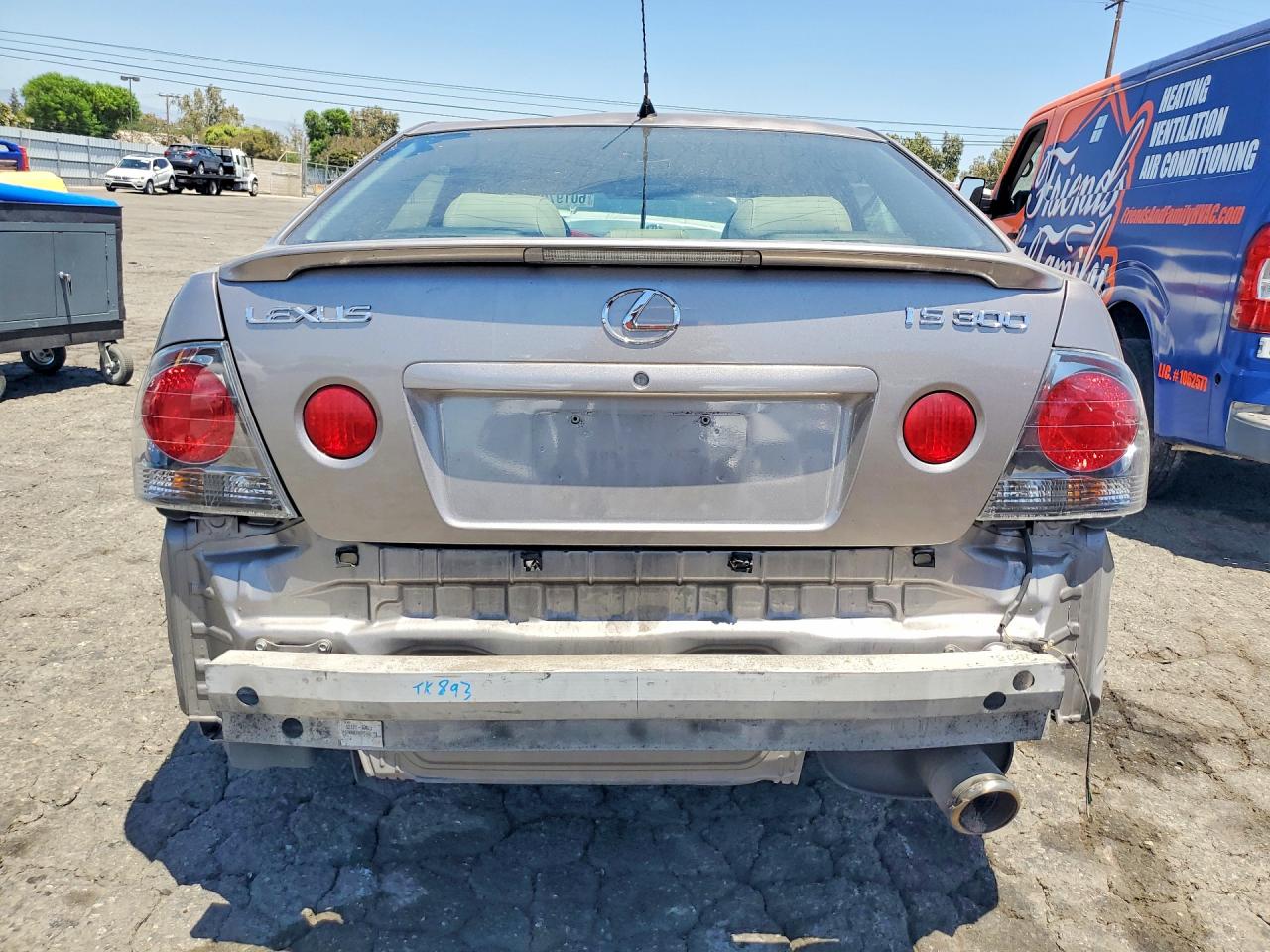 2004 Lexus Is 300 Silver vin: JTHBD192X40093492