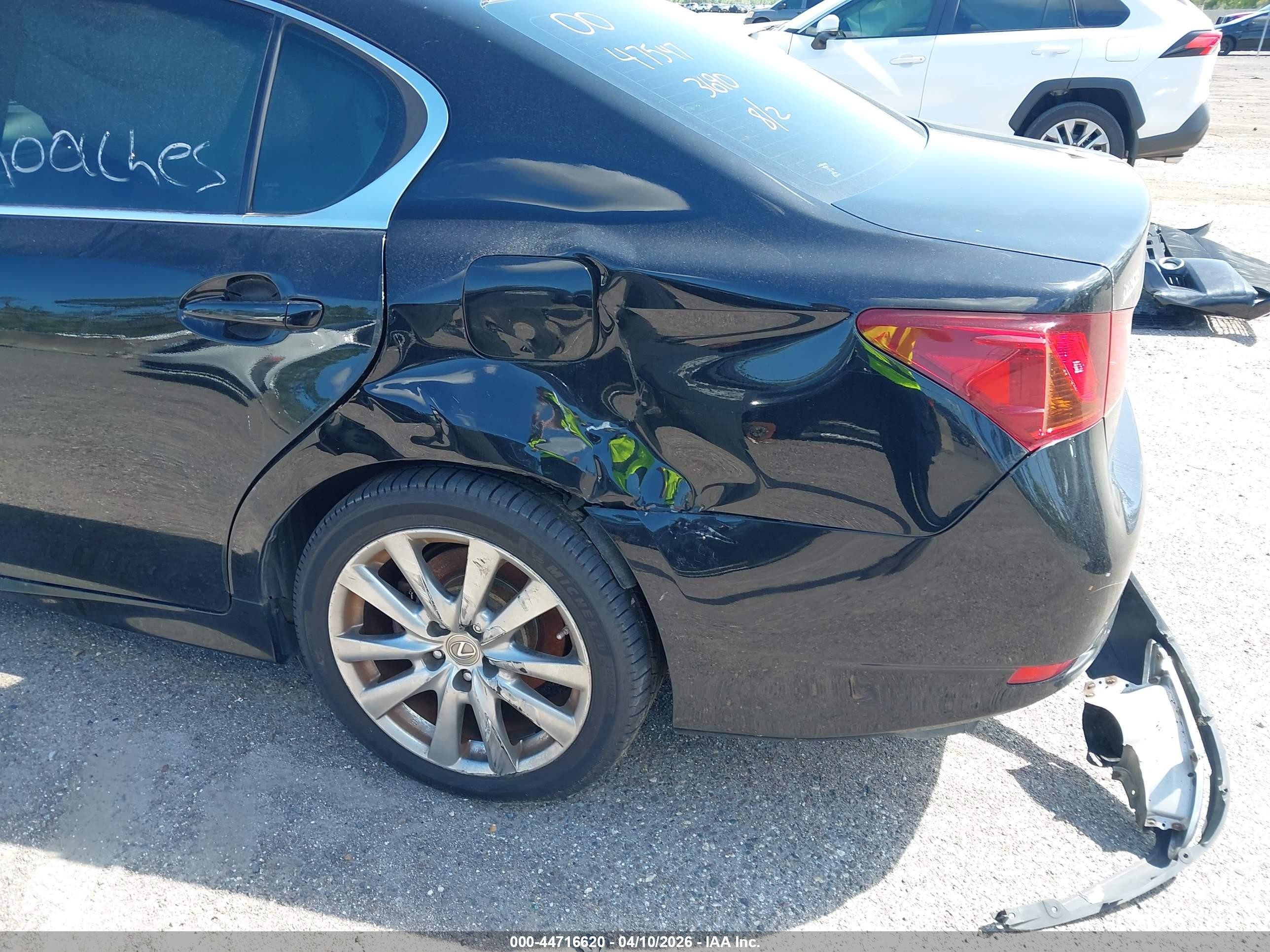 2013 Lexus Gs 350   Black vin: JTHBE1BL0D5003690