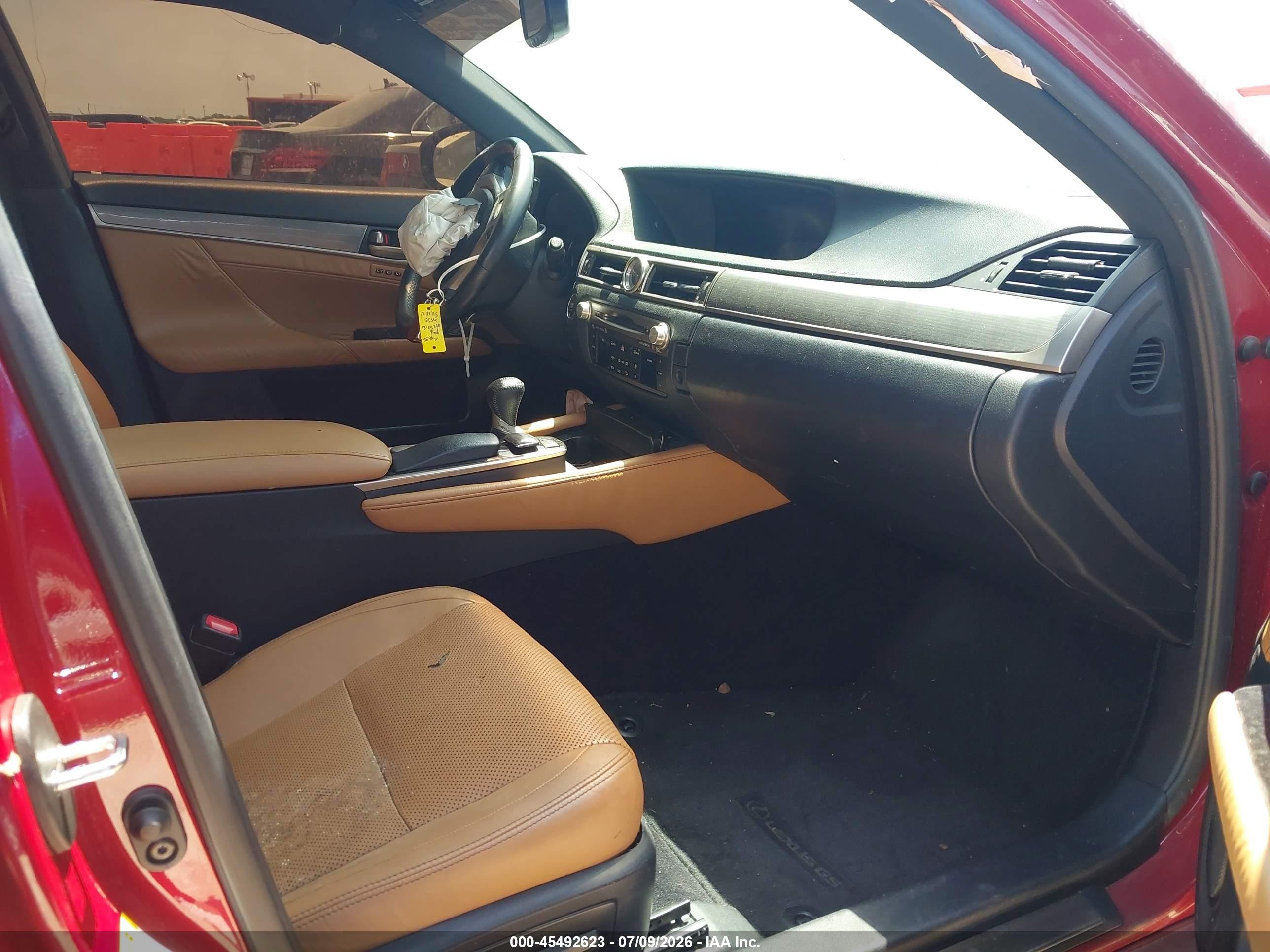 2013 Lexus Gs 350   Red vin: JTHBE1BL0D5005634