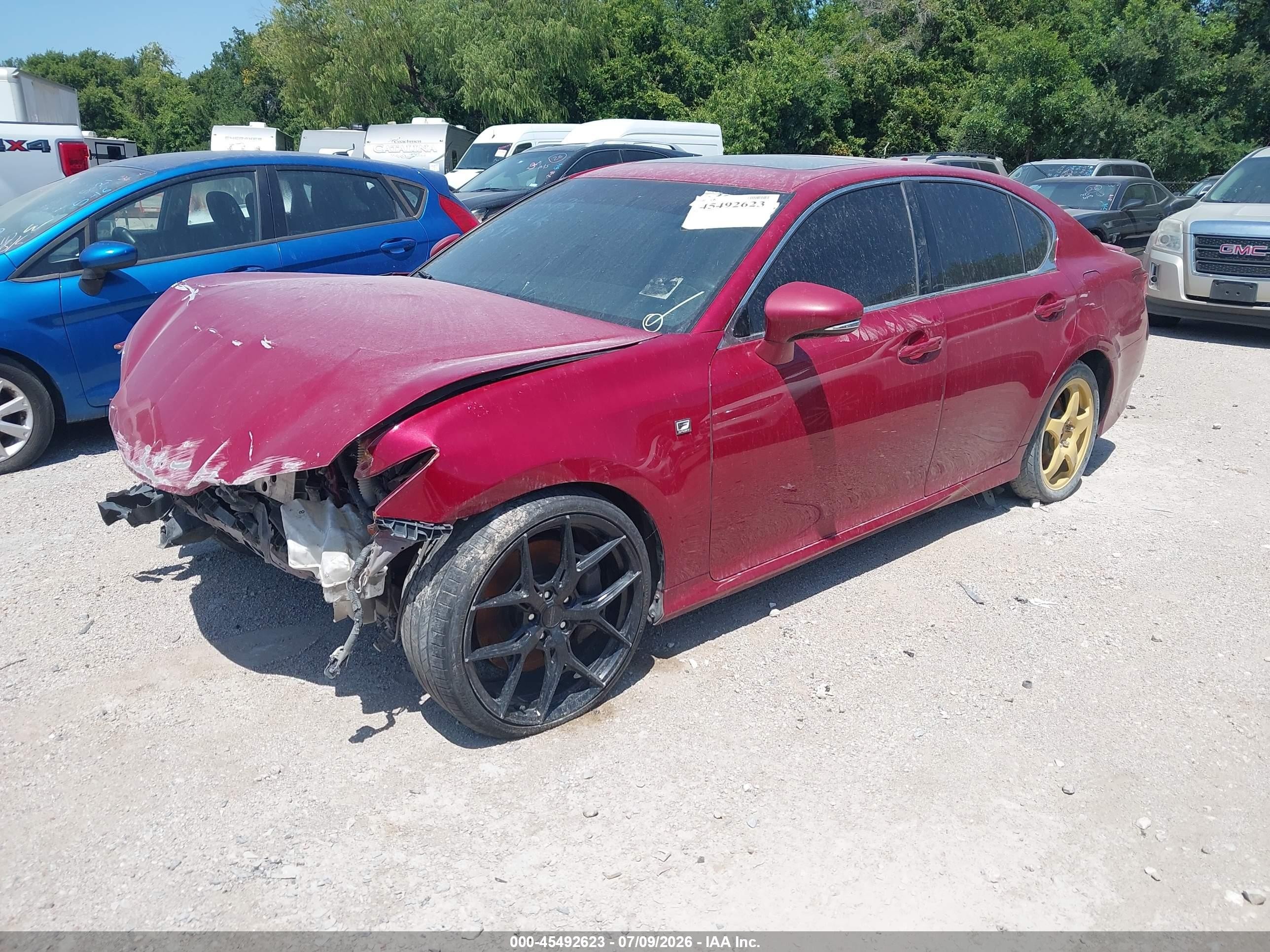 2013 Lexus Gs 350   Red vin: JTHBE1BL0D5005634