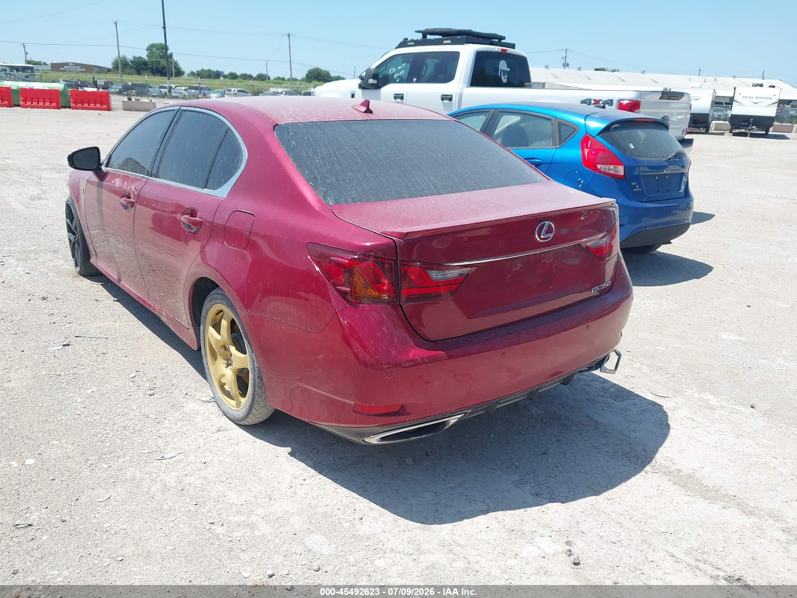 2013 Lexus Gs 350   Red vin: JTHBE1BL0D5005634