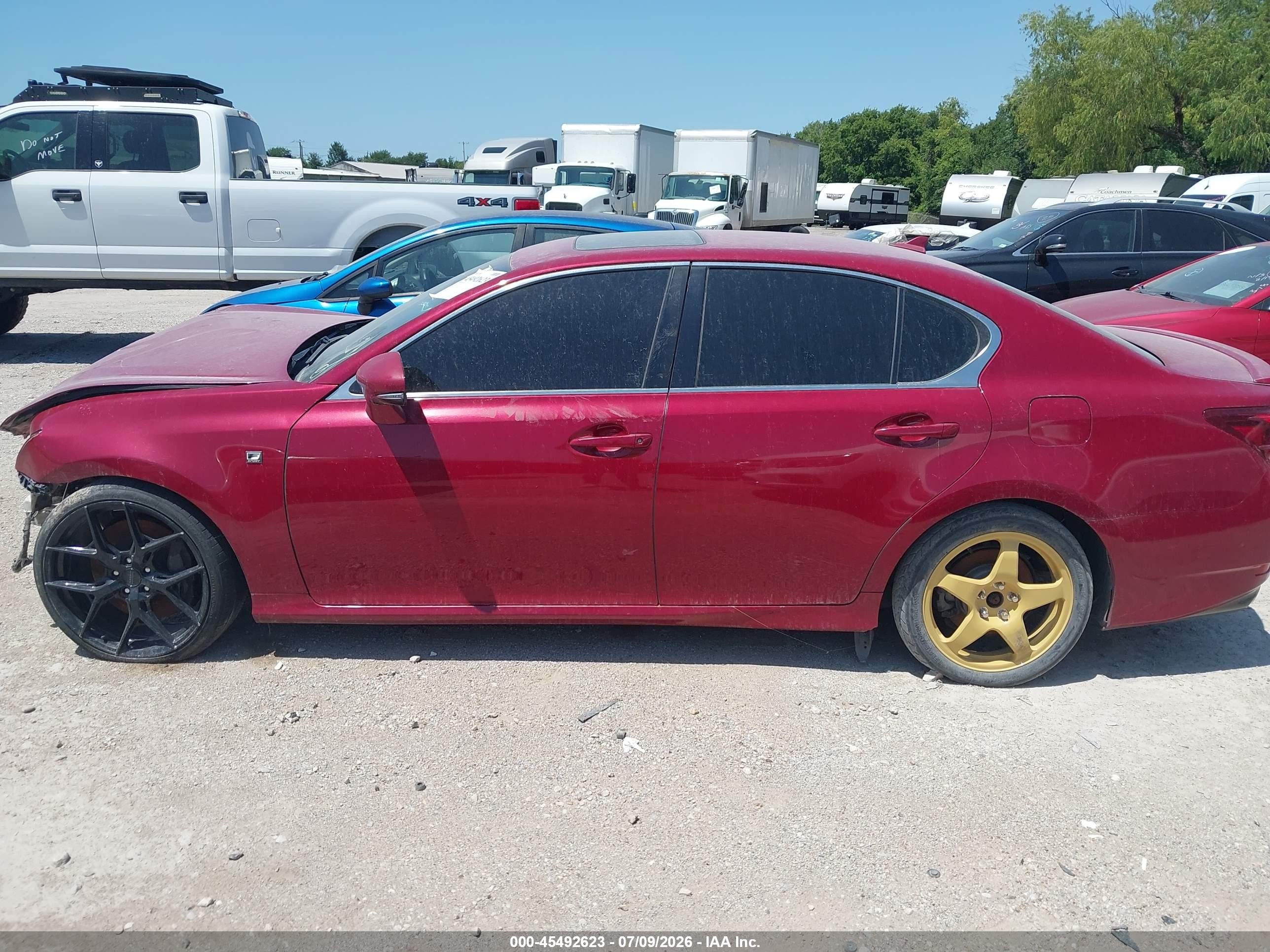 2013 Lexus Gs 350   Red vin: JTHBE1BL0D5005634