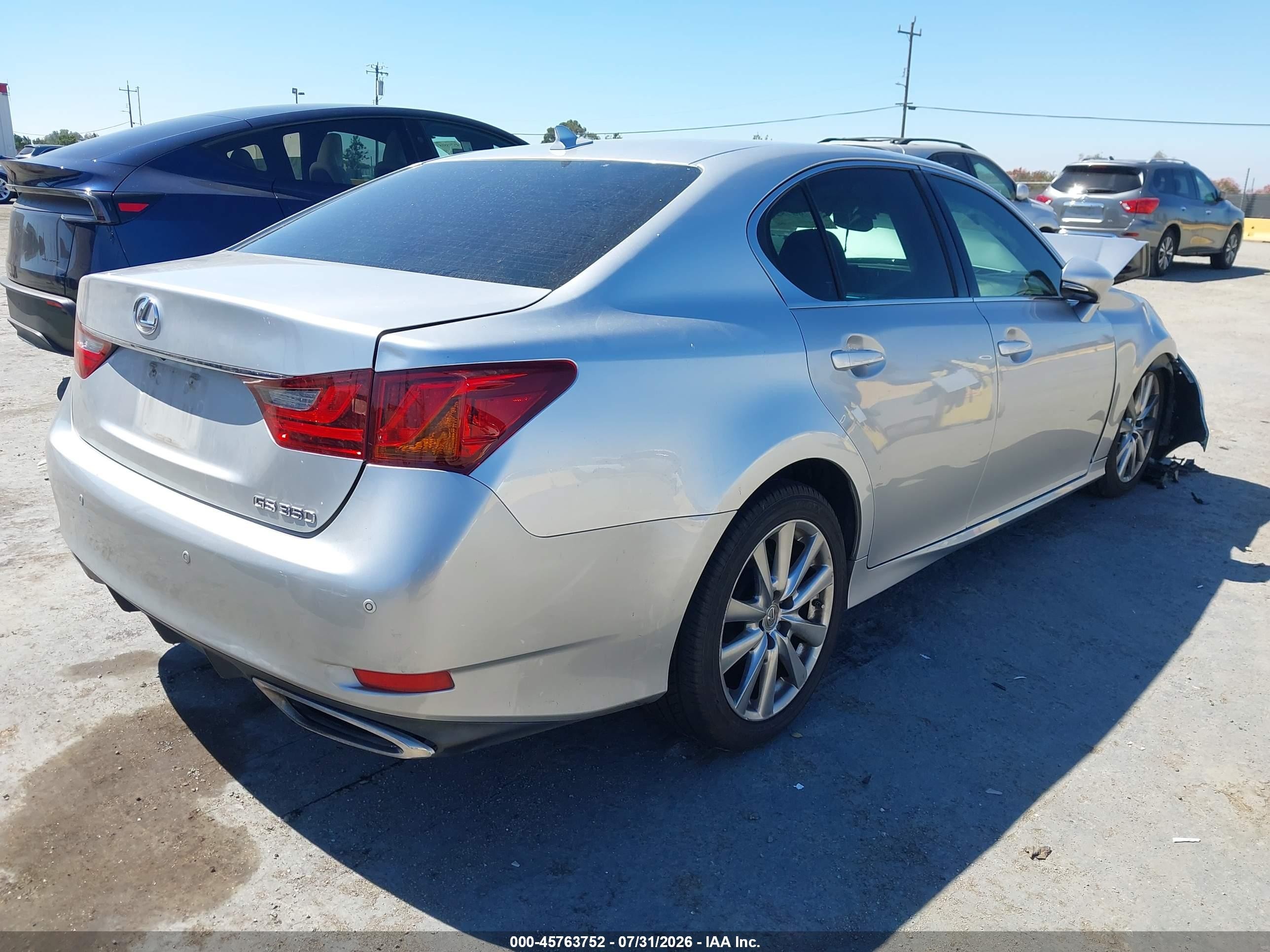 2013 Lexus Gs 350   Серый vin: JTHBE1BL0D5008145