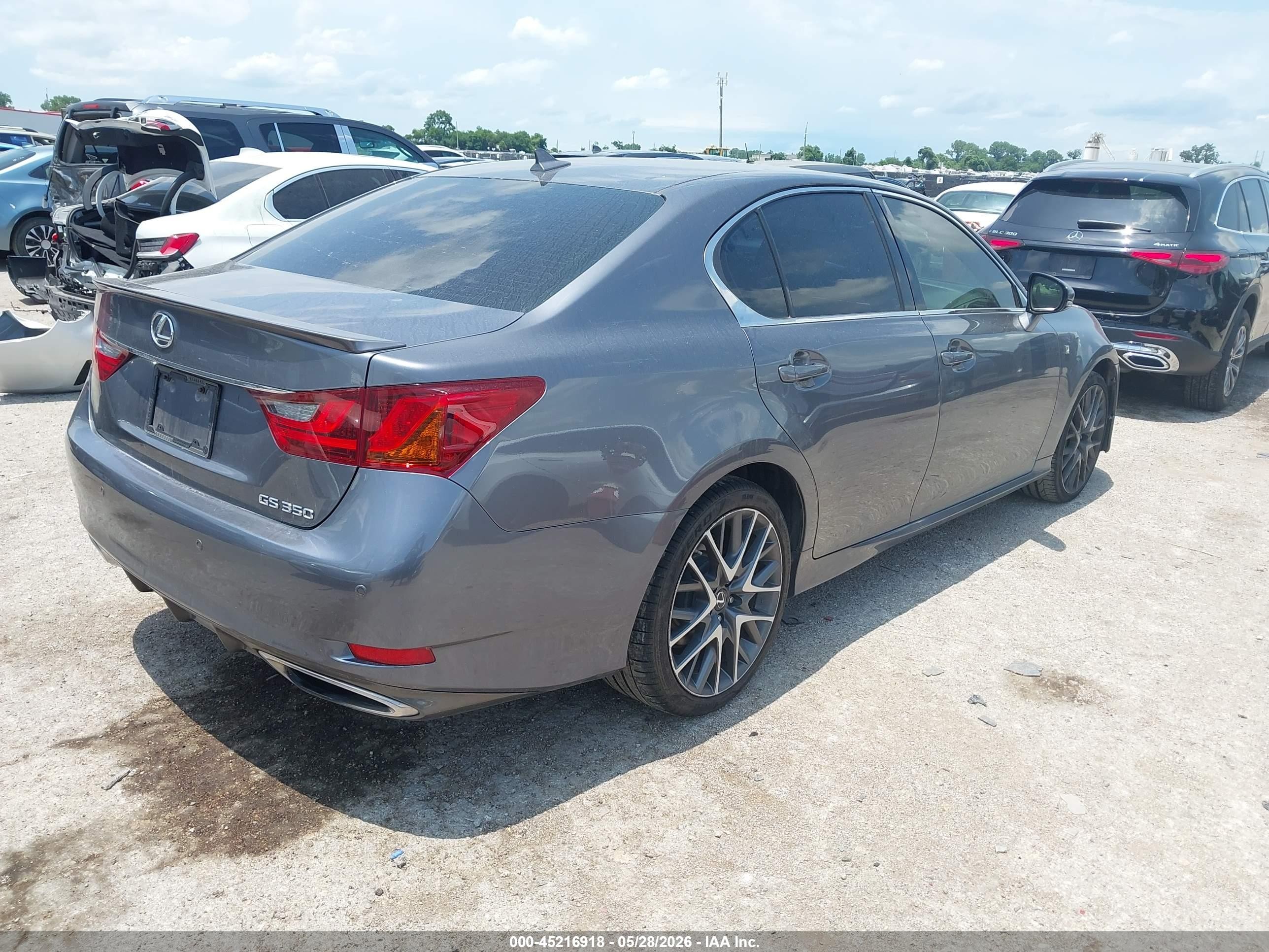 2013 Lexus Gs 350 Серый vin: JTHBE1BL0D5012924