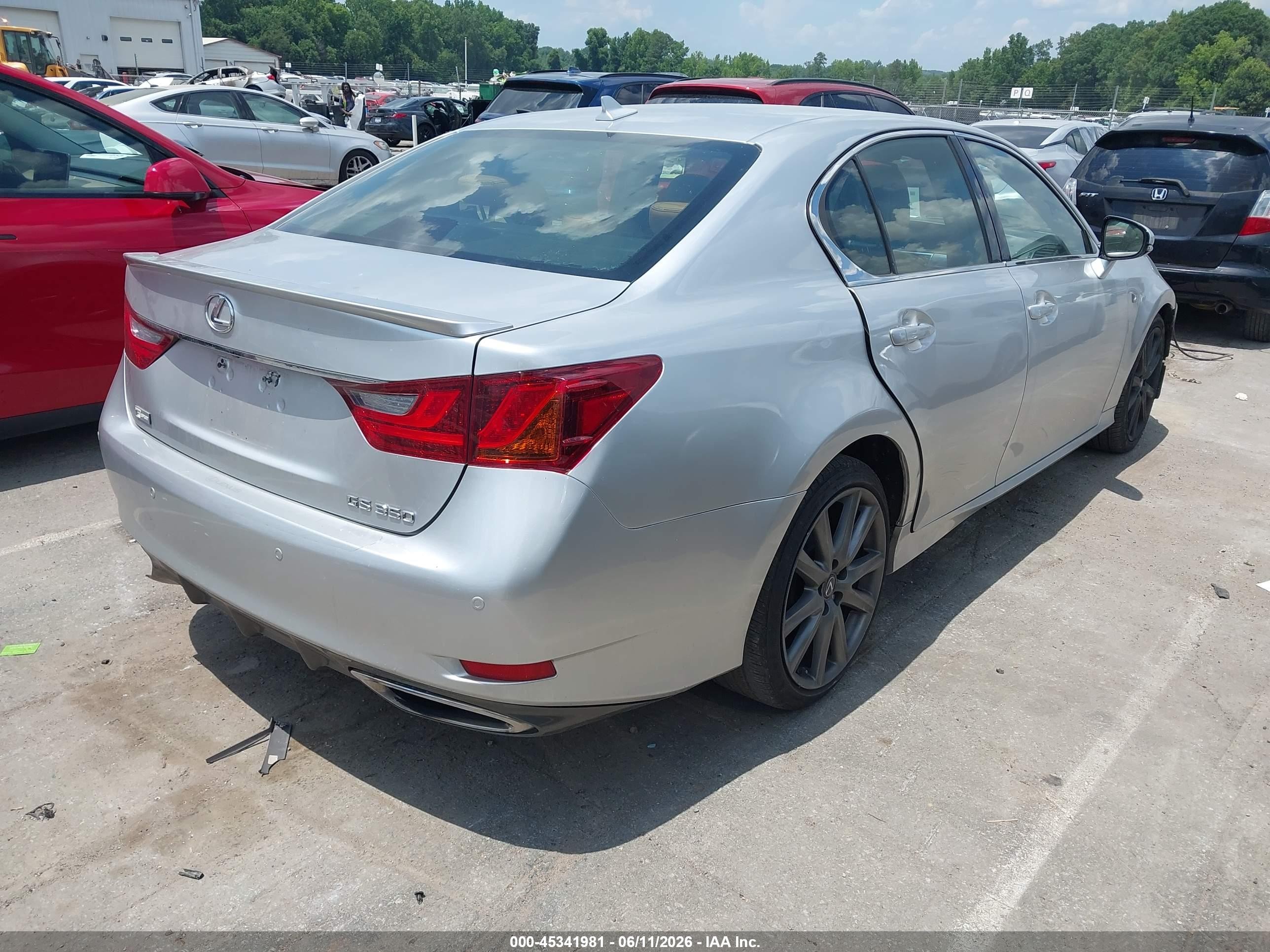 2013 Lexus Gs 350   Silver vin: JTHBE1BL0D5016133