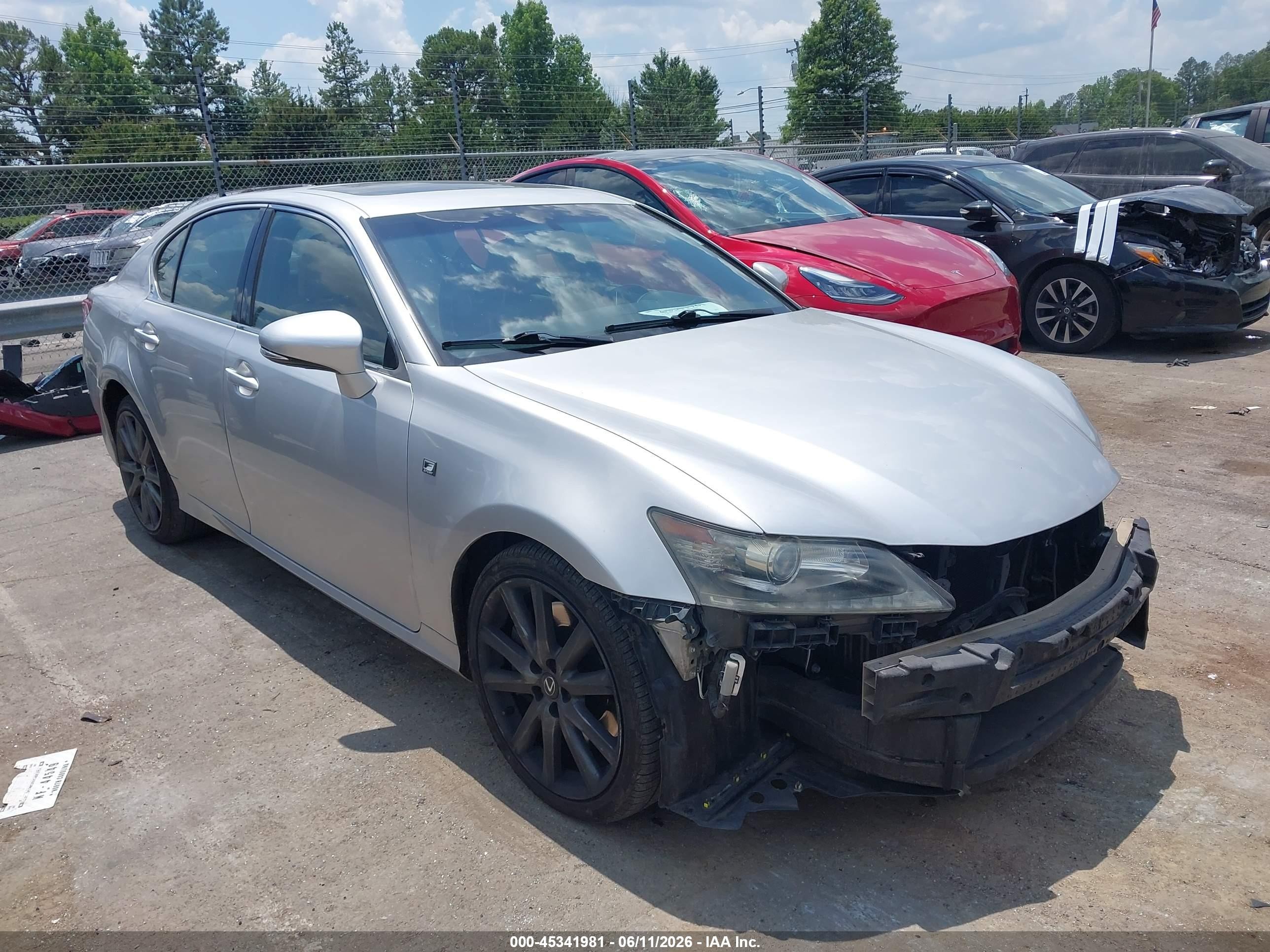 2013 Lexus Gs 350   Silver vin: JTHBE1BL0D5016133