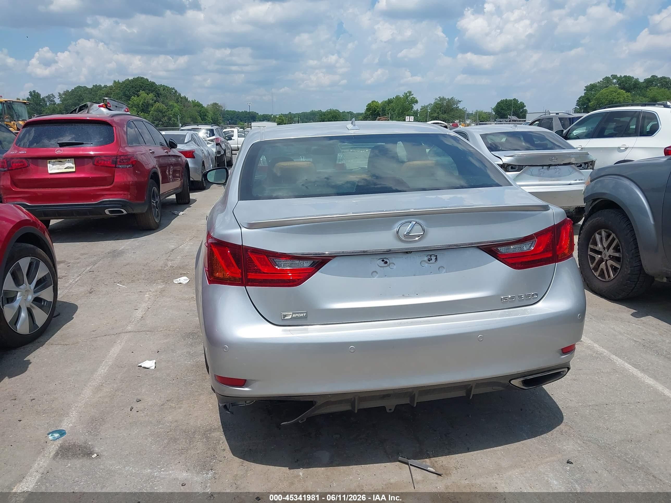 2013 Lexus Gs 350   Silver vin: JTHBE1BL0D5016133