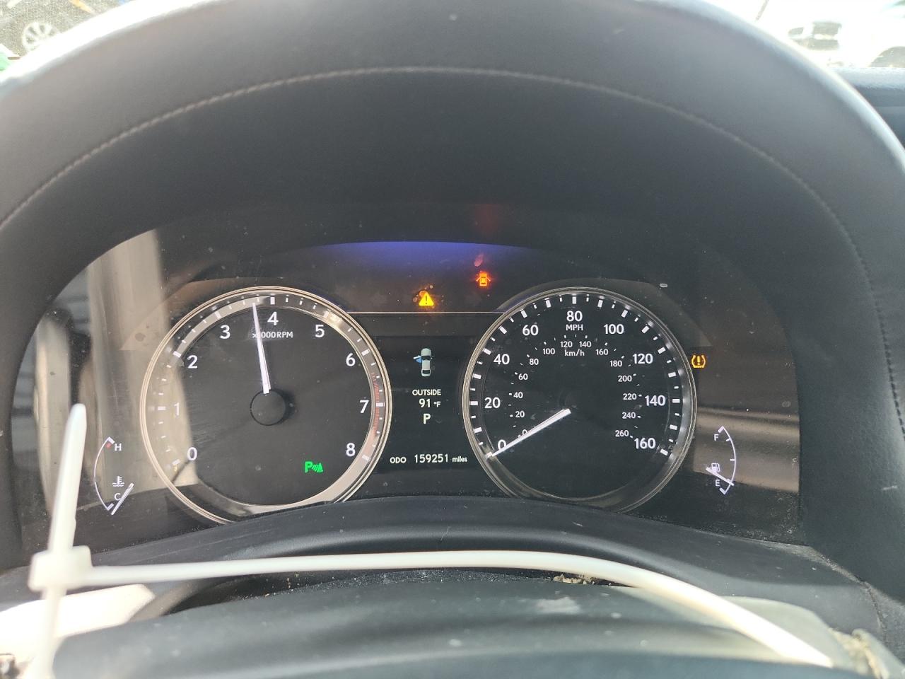 2013 Lexus Gs 350 White vin: JTHBE1BL0D5018089 Damage: Warning - Tire Pressure, On, Unacceptable