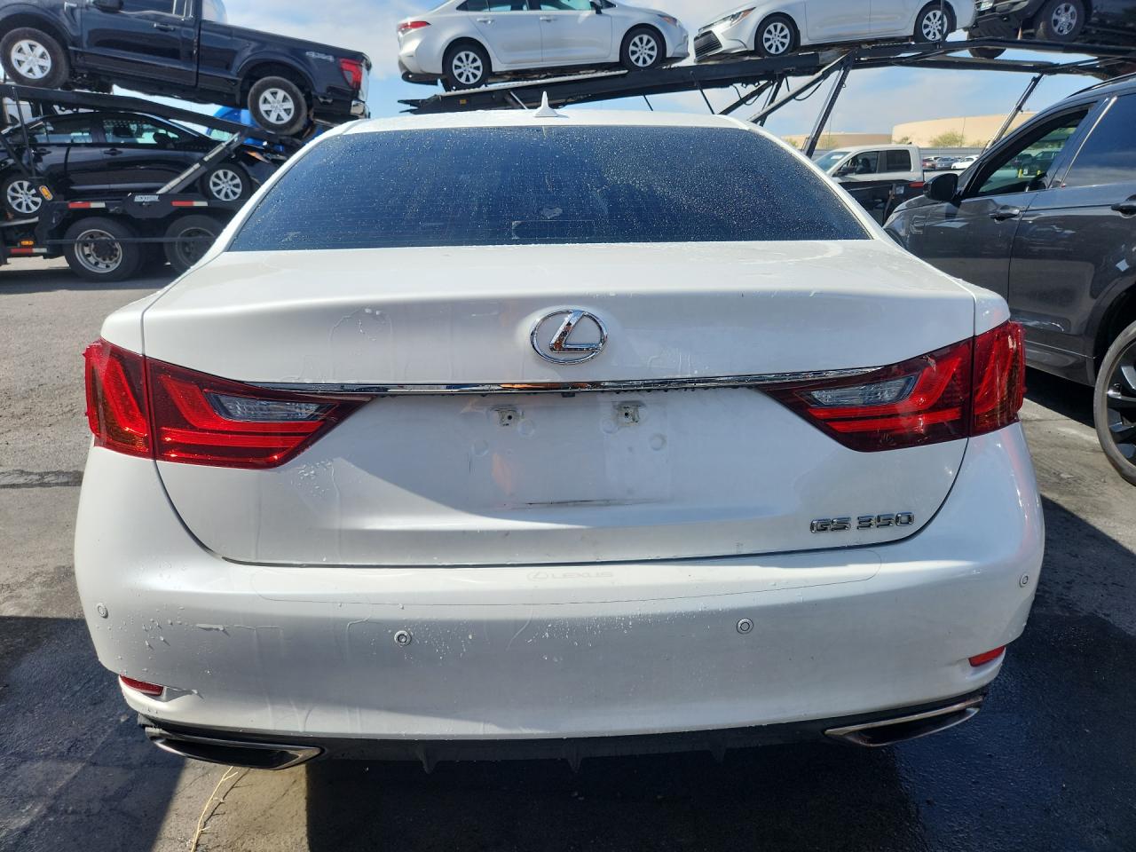 2013 Lexus Gs 350 White vin: JTHBE1BL0D5018089 Damage: Deck Lid, Multiple Scratches Heavy, 2