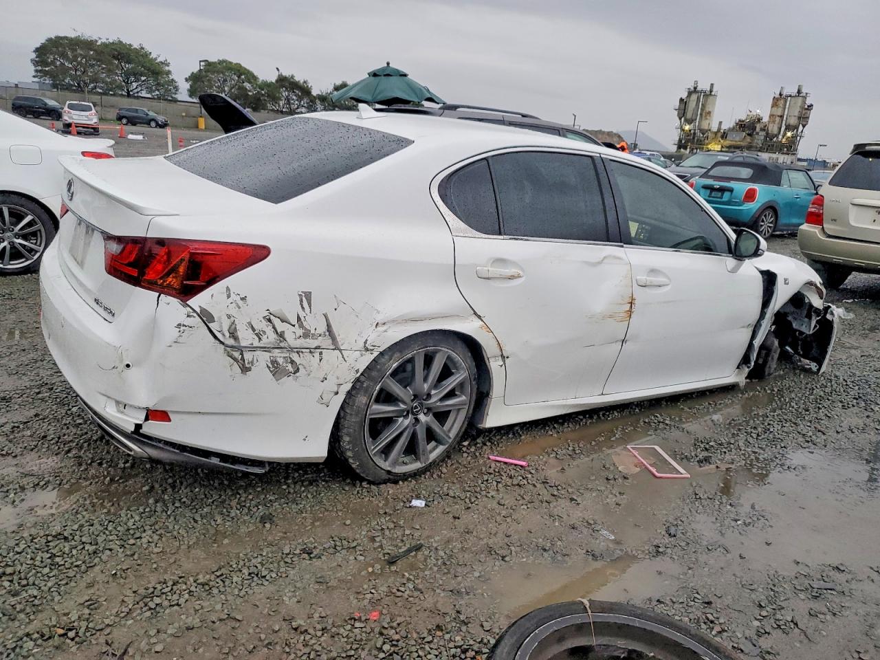 2013 Lexus Gs 350 White vin: JTHBE1BL0D5025740