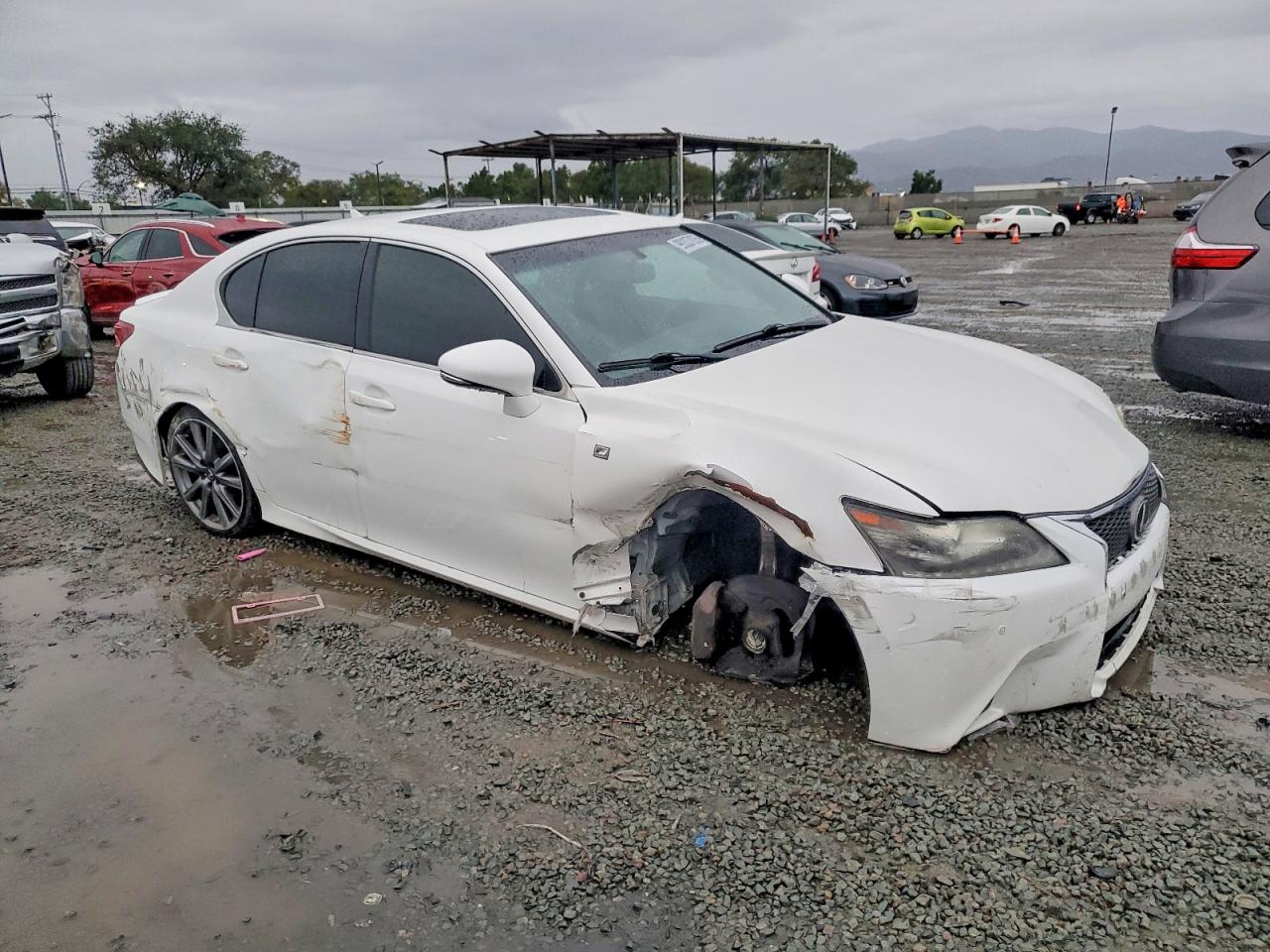 2013 Lexus Gs 350 White vin: JTHBE1BL0D5025740