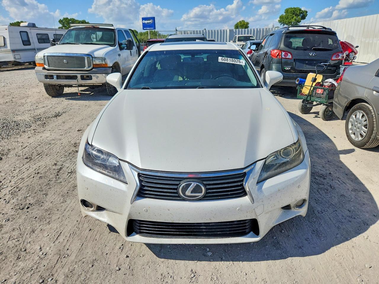 2013 Lexus Gs 350 White vin: JTHBE1BL0D5025754