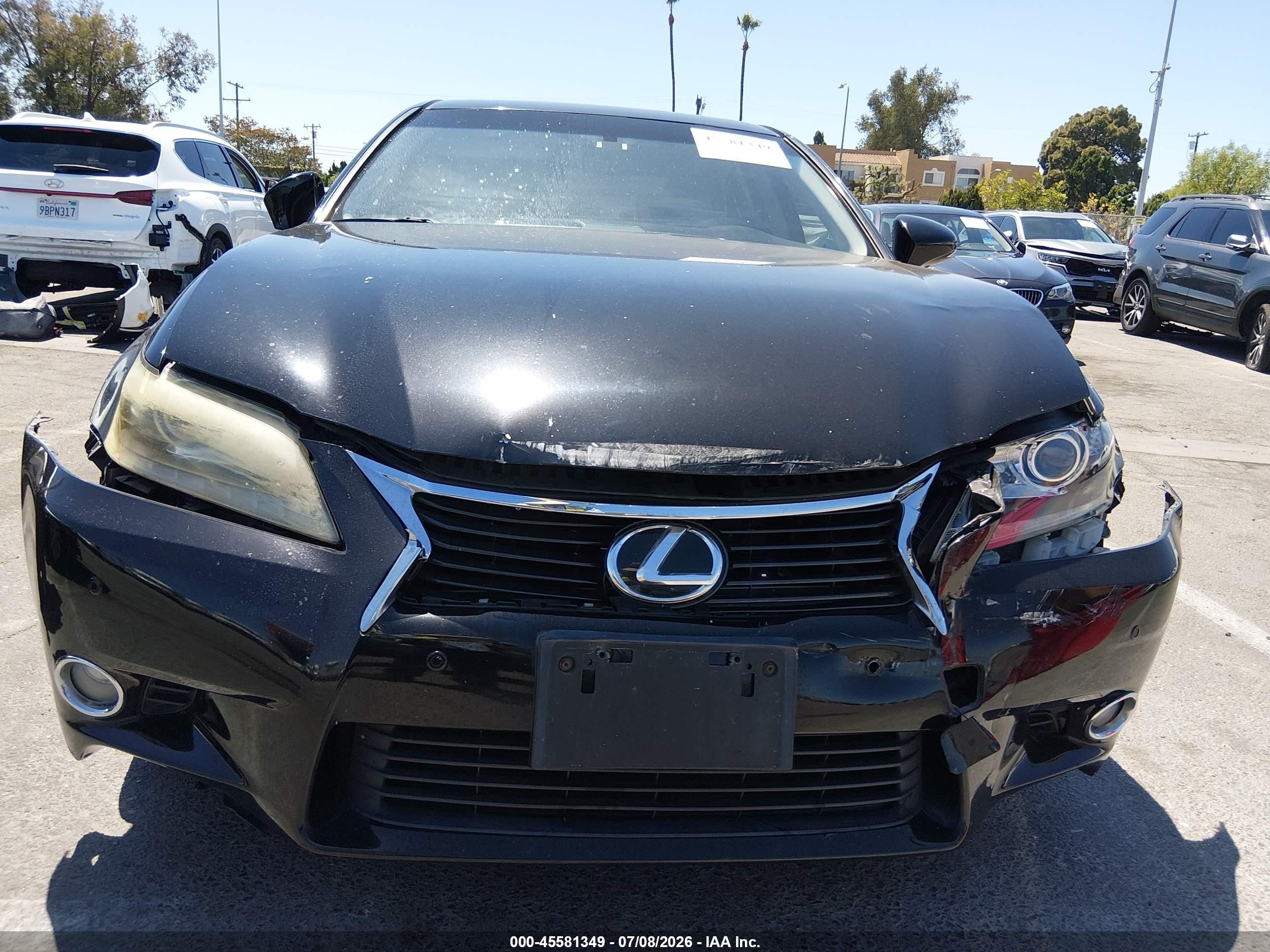 2013 Lexus Gs 350   Black vin: JTHBE1BL0D5027133