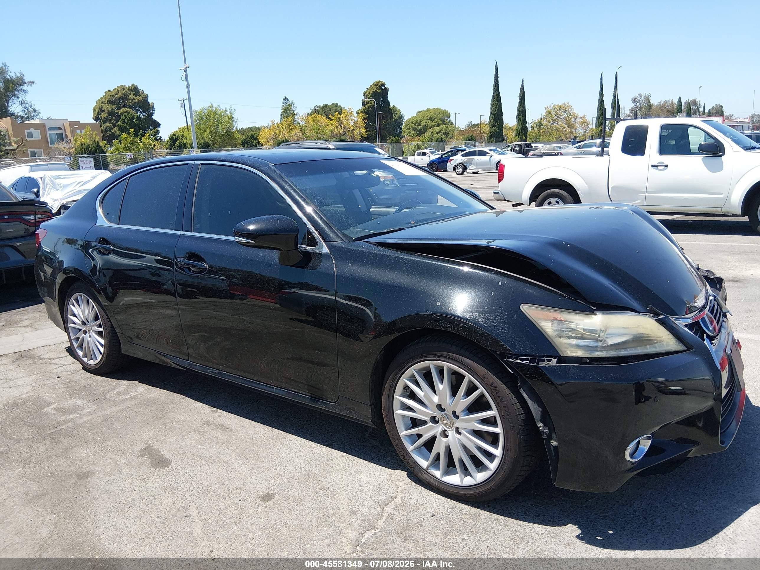 2013 Lexus Gs 350   Black vin: JTHBE1BL0D5027133