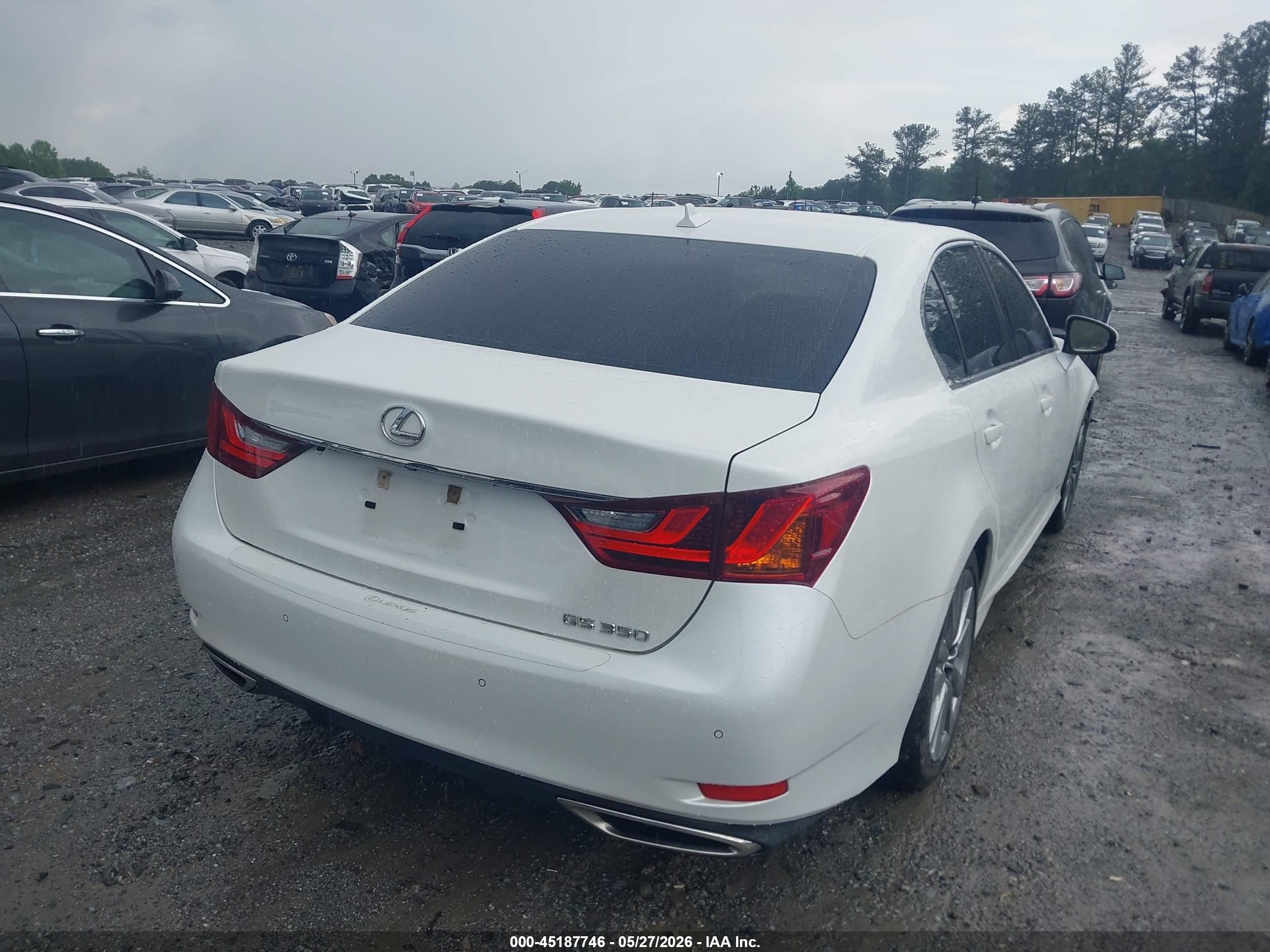 2014 Lexus Gs 350 Белый vin: JTHBE1BL0E5030535
