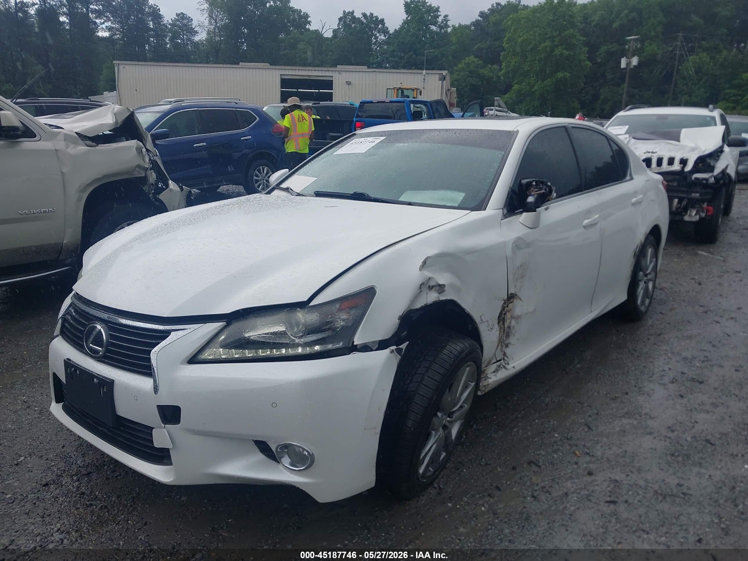 2014 Lexus Gs 350 Белый vin: JTHBE1BL0E5030535
