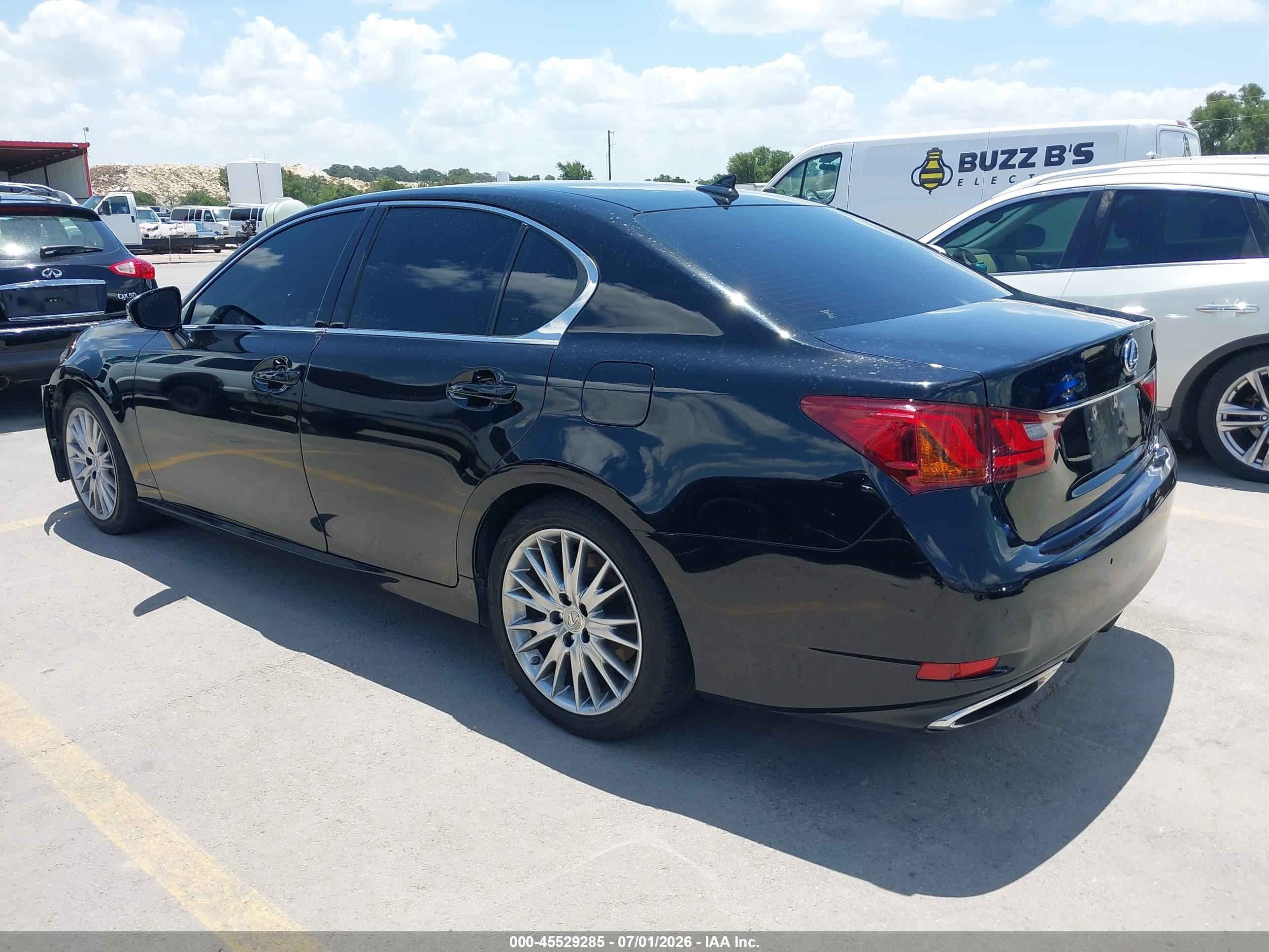 2014 Lexus Gs 350   Черный vin: JTHBE1BL0E5033404
