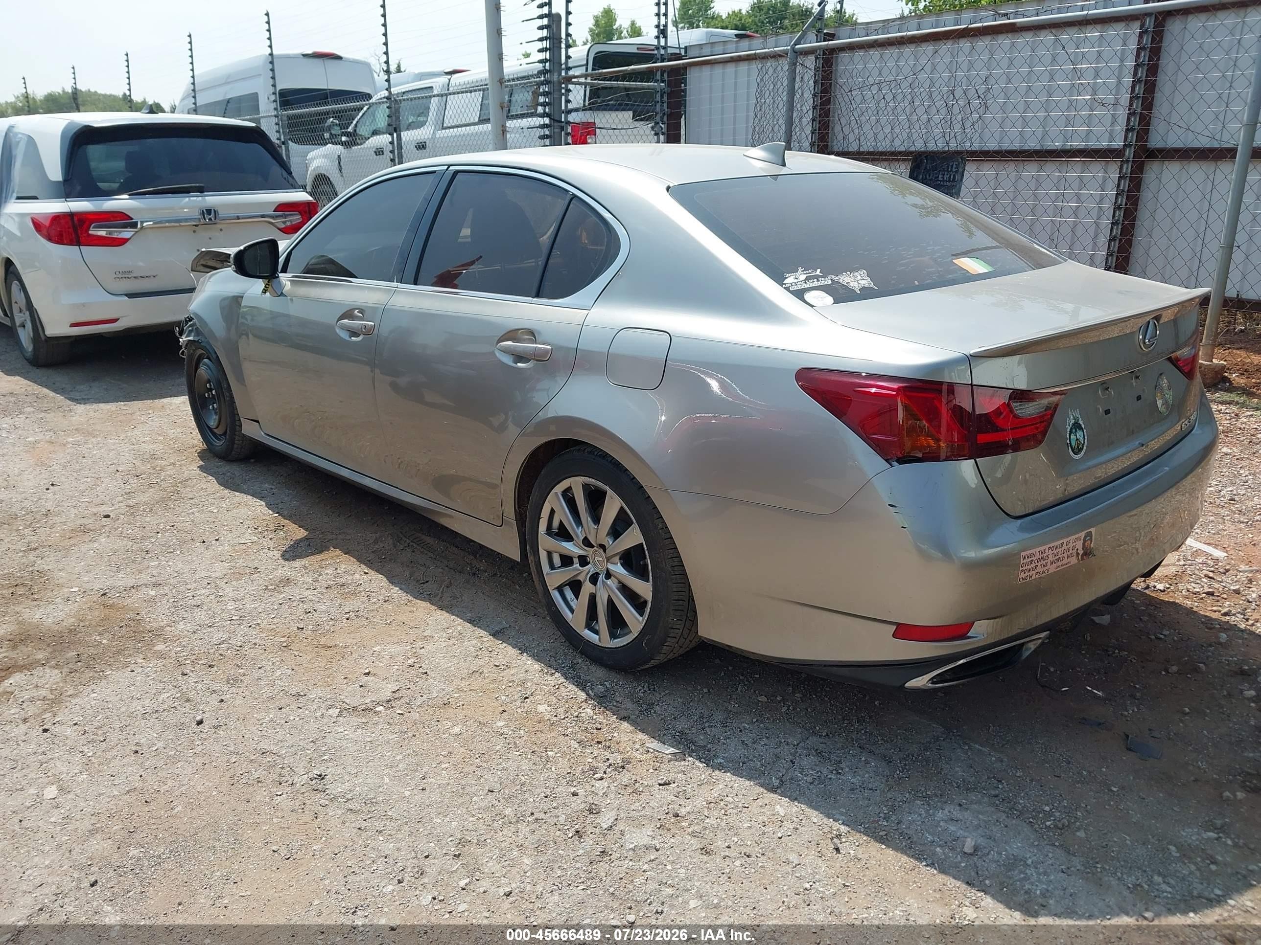 2015 Lexus Gs 350   Gray vin: JTHBE1BL0FA002498