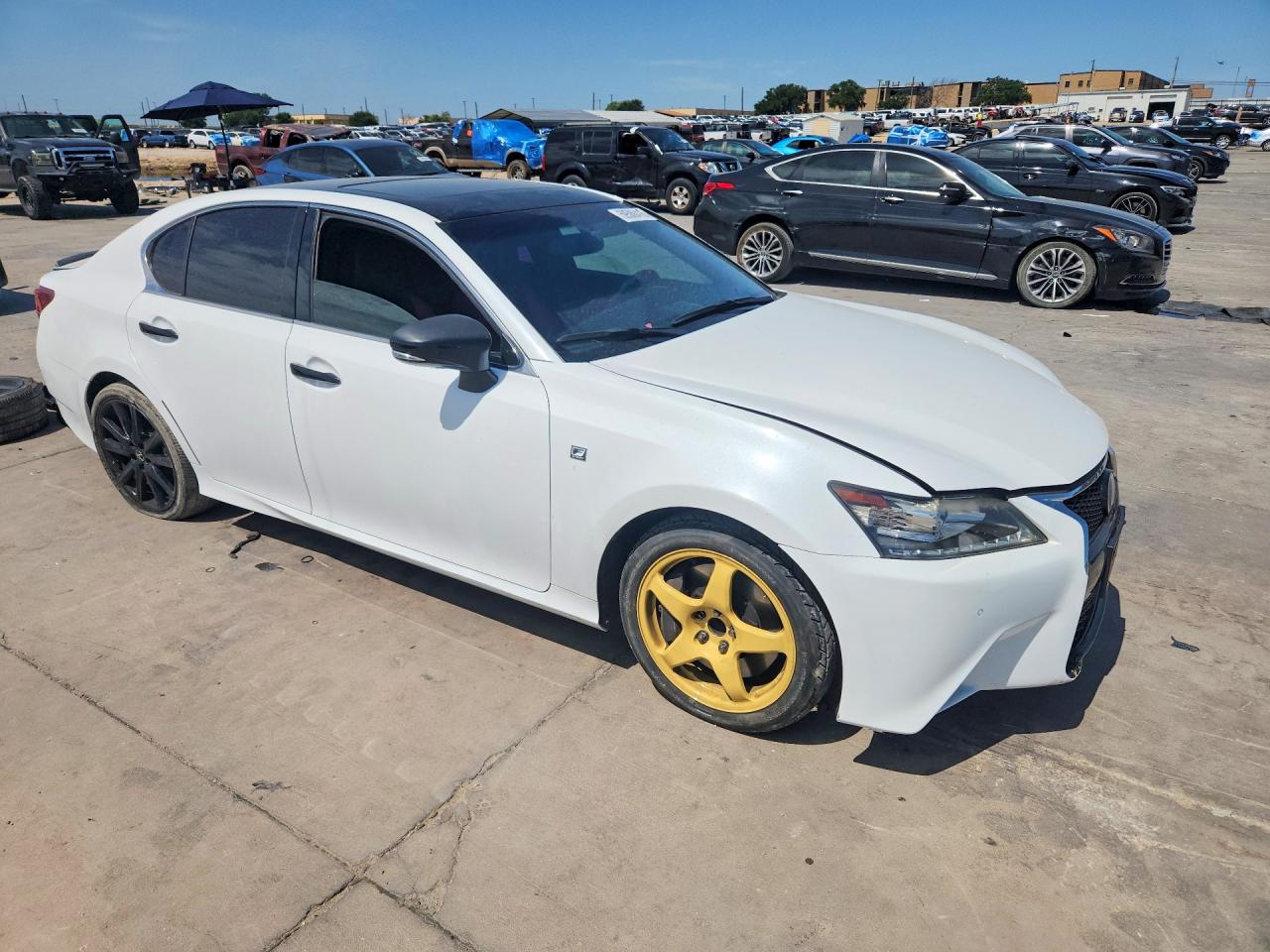 2015 Lexus Gs 350 White vin: JTHBE1BL0FA008981