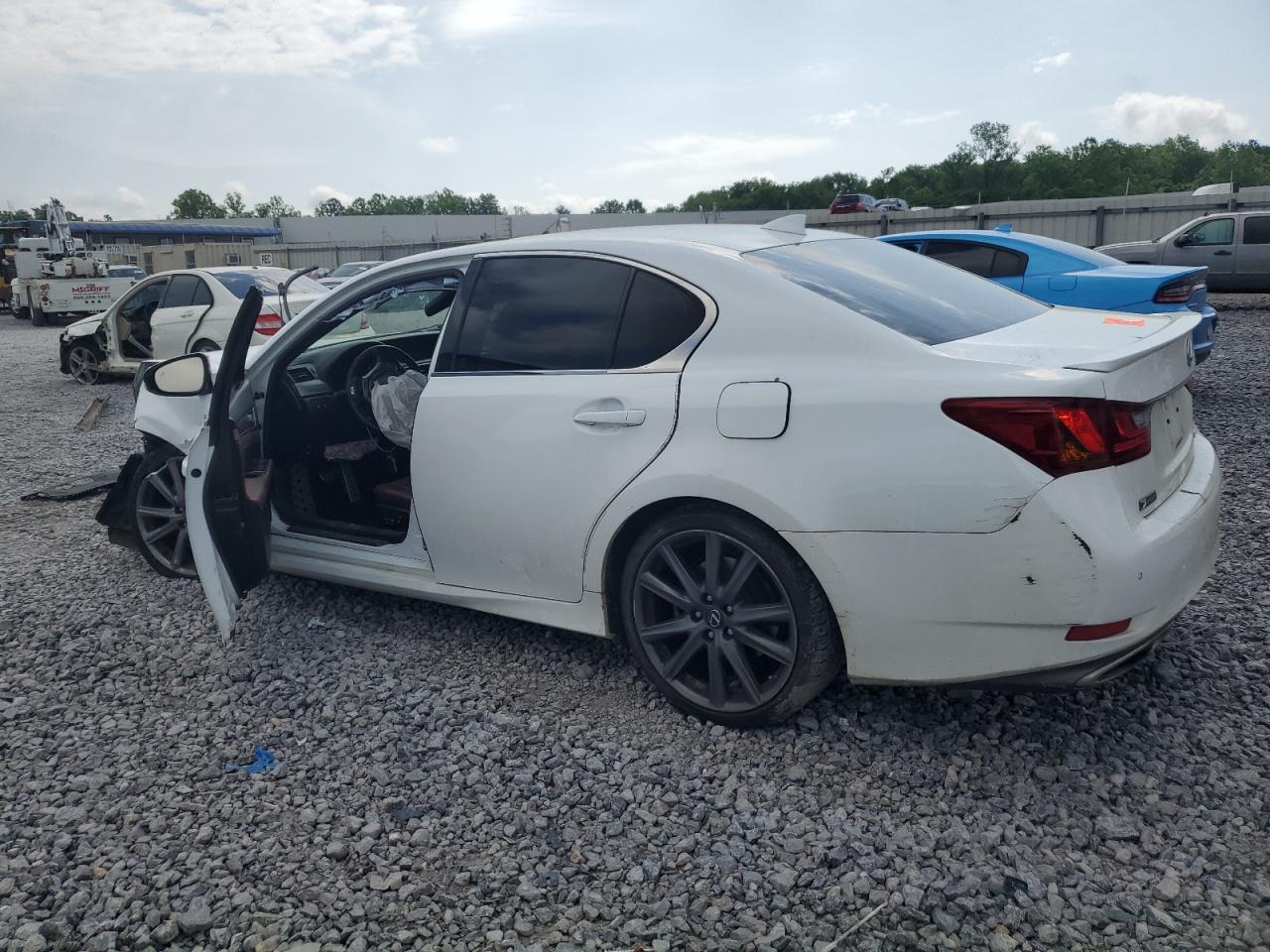2015 Lexus Gs 350 White vin: JTHBE1BL0FA009256