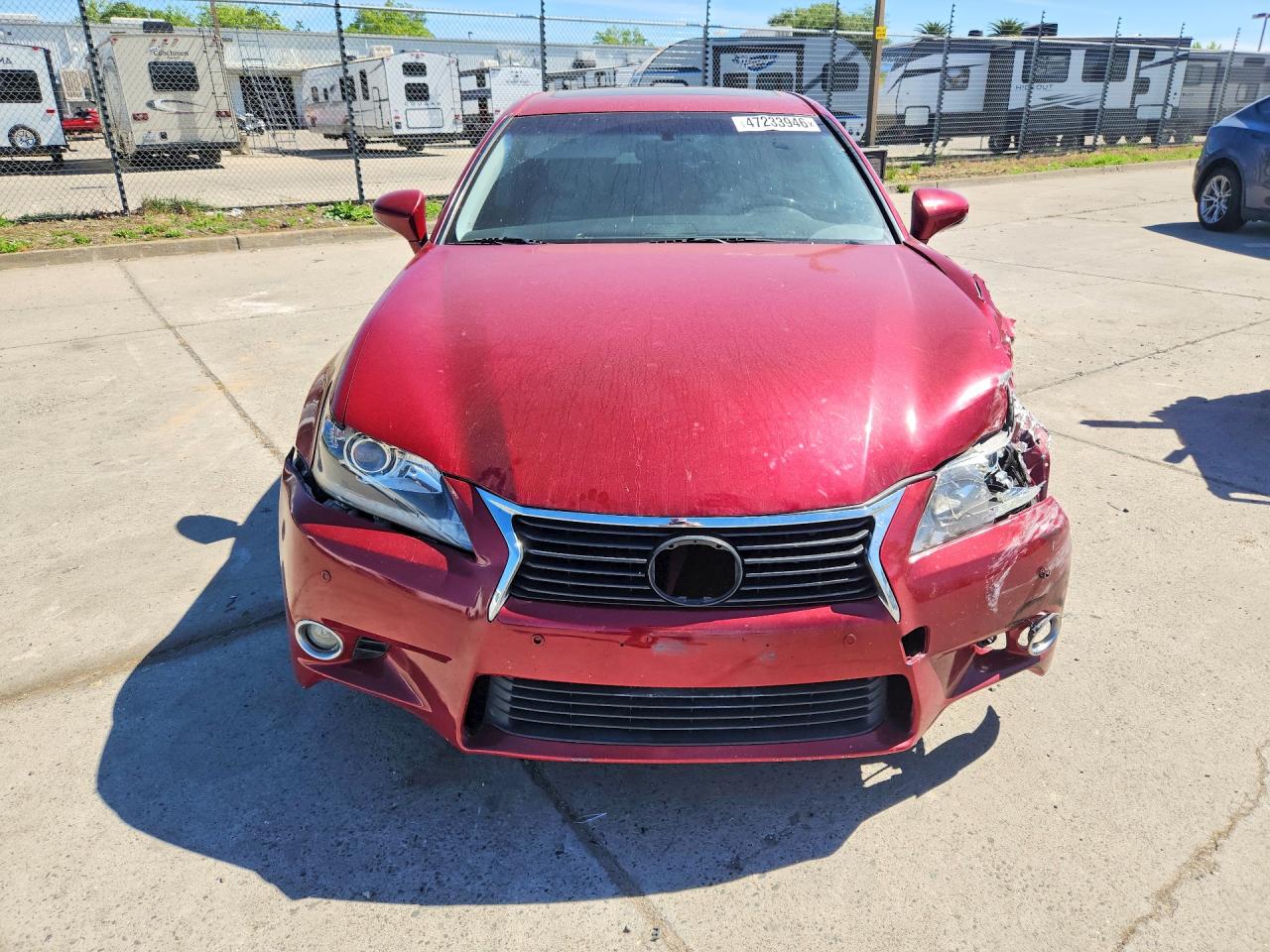 2013 Lexus Gs 350 Base Red vin: JTHBE1BL1D5000295